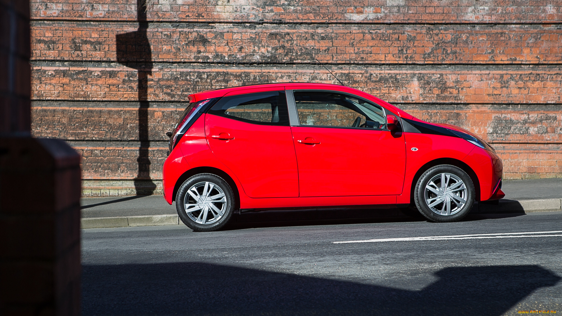 автомобили, toyota, aygo, x-wave, 5-door, uk-spec, 2015г, красный