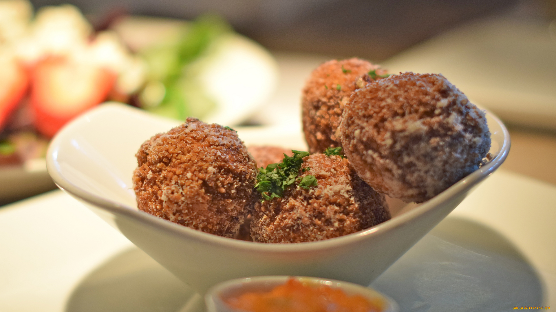 еда, мясные, блюда, тарелка, котлеты