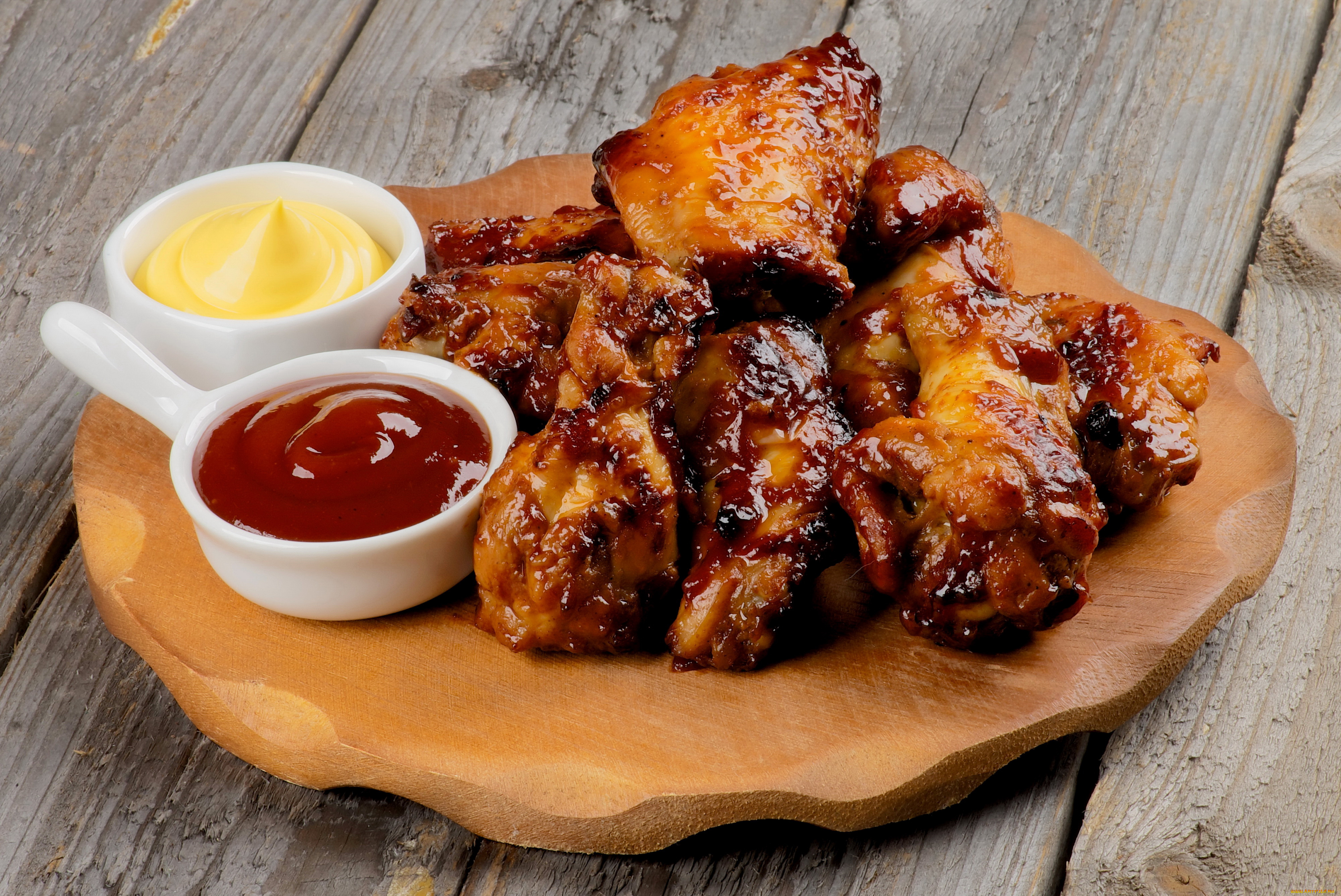 еда, мясные, блюда, курица, кетчуп, горчица