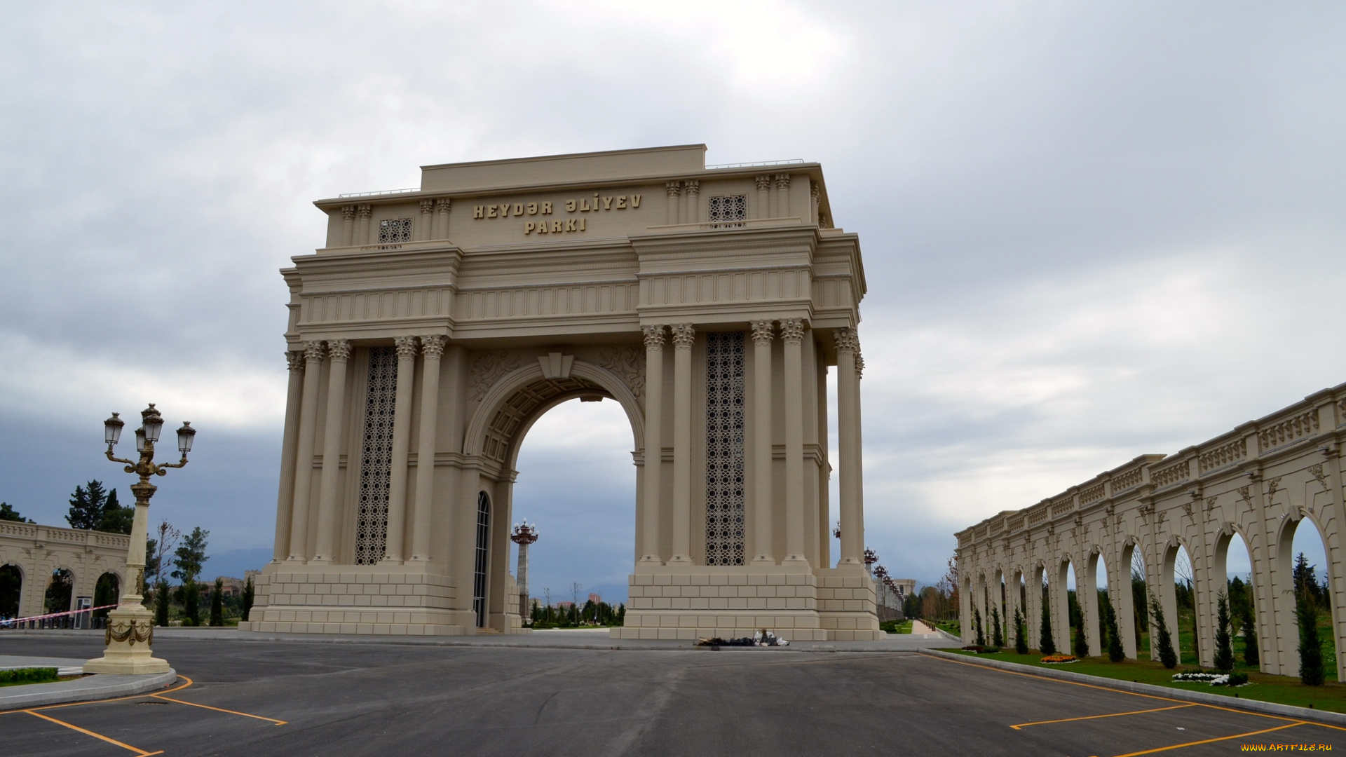 города, гянджа, , азербайджан, heydar, aliyev, park, ganja
