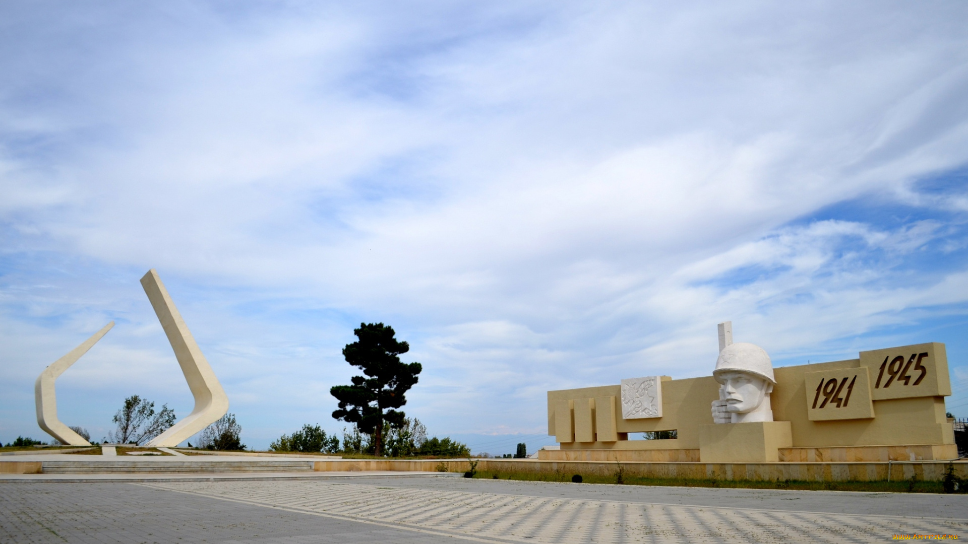 города, гянджа, , азербайджан, war, monument, in, ganja