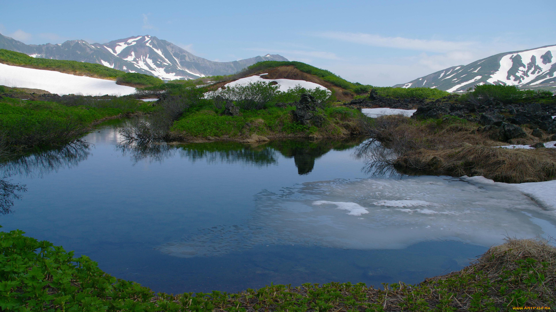 камчатка, природа, реки, озера, сопки, озеро