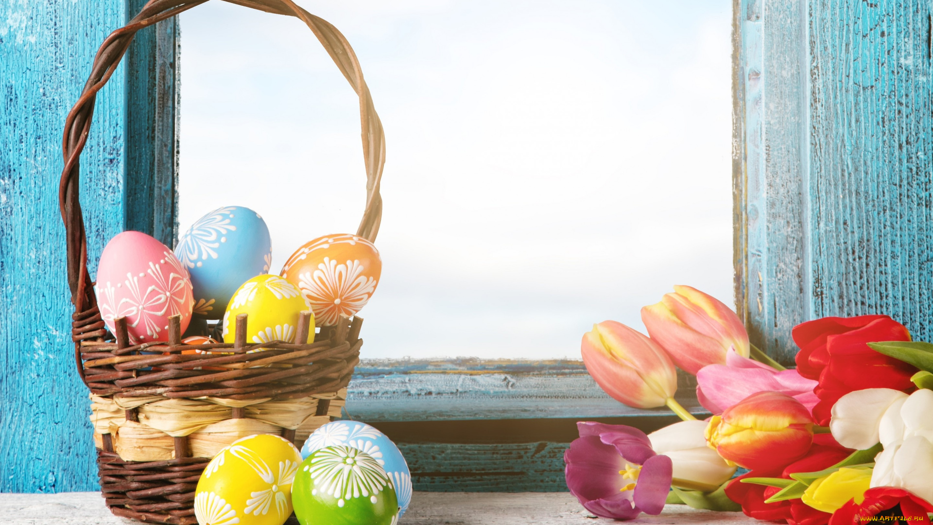 праздничные, пасха, весна, яйца
