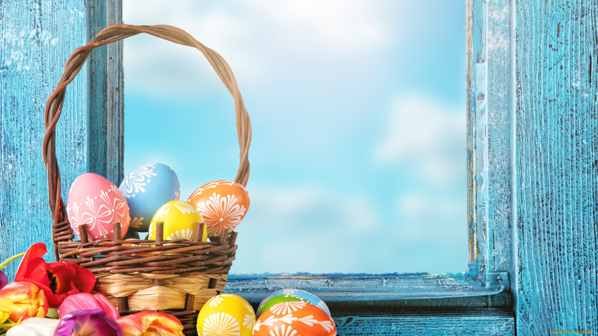 праздничные, пасха, яйца, весна