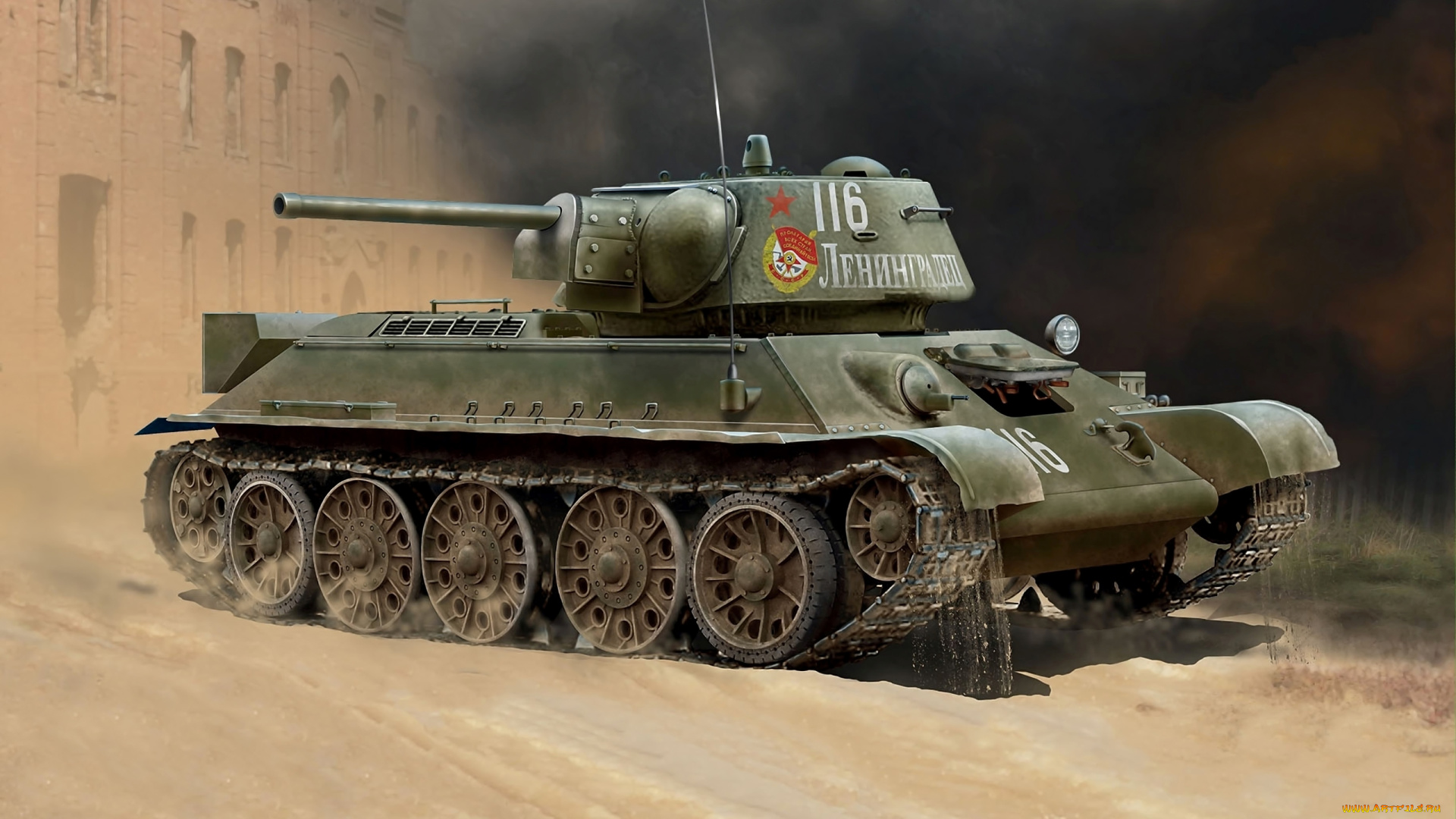 рисованное, армия, танк