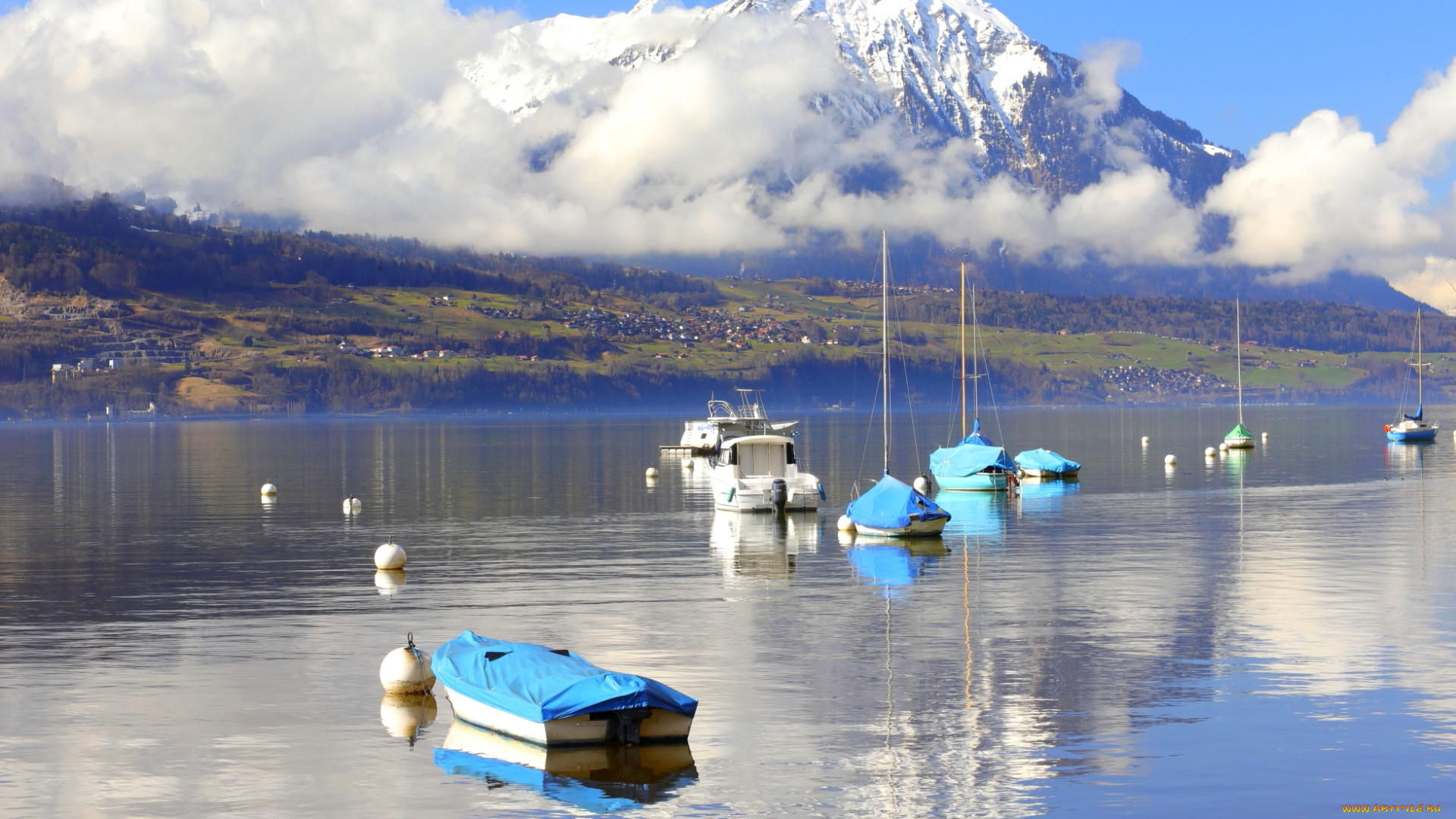 корабли, лодки, , шлюпки, озеро