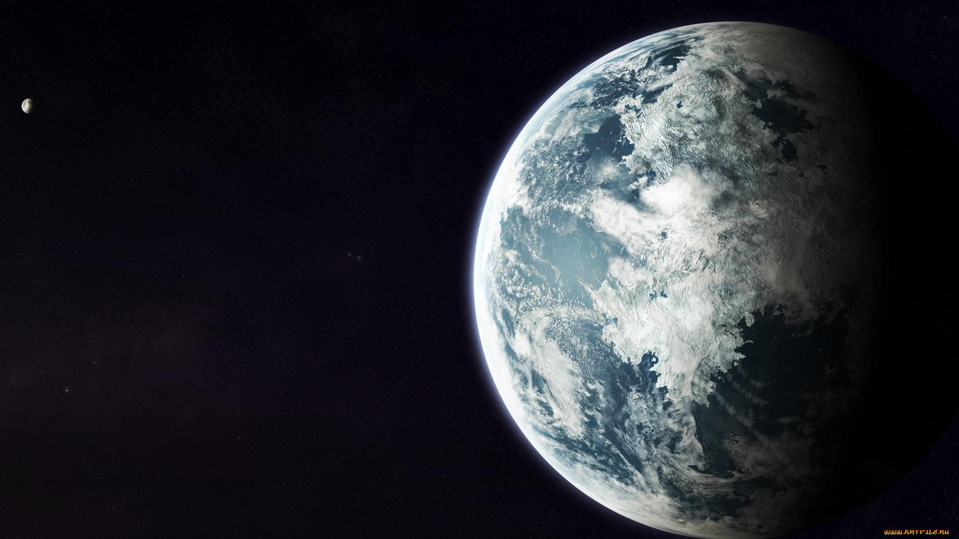 космос, арт, звезды, галактика, вселенная, планеты