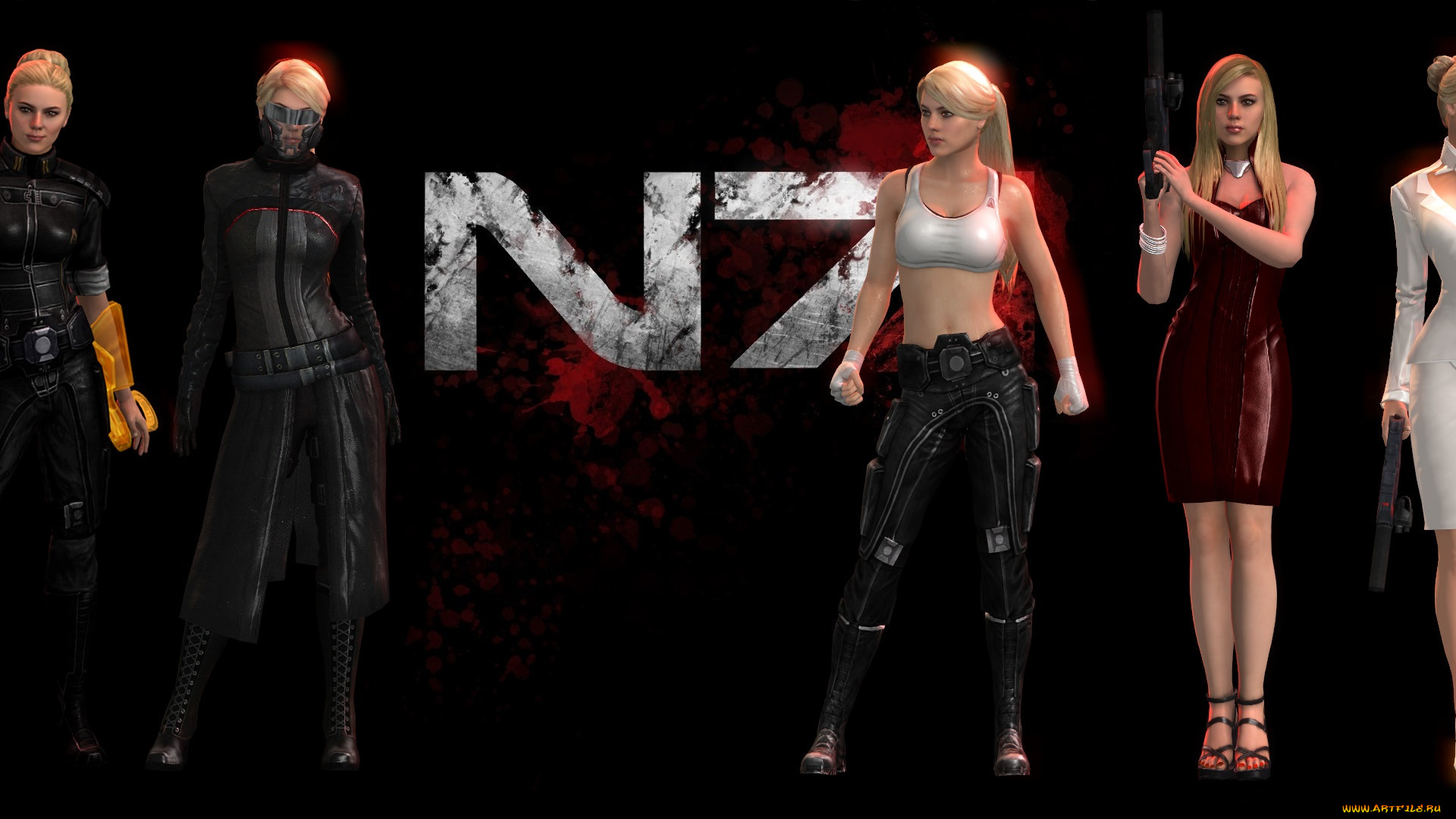 mass, effect, -, occitania, , dae, hyun, and, cassius, видео, игры, персонажи