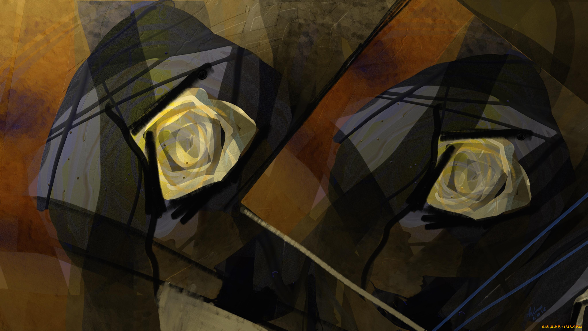 векторная, графика, графика, , graphics, линии, цвет, формы, холст, абстракция