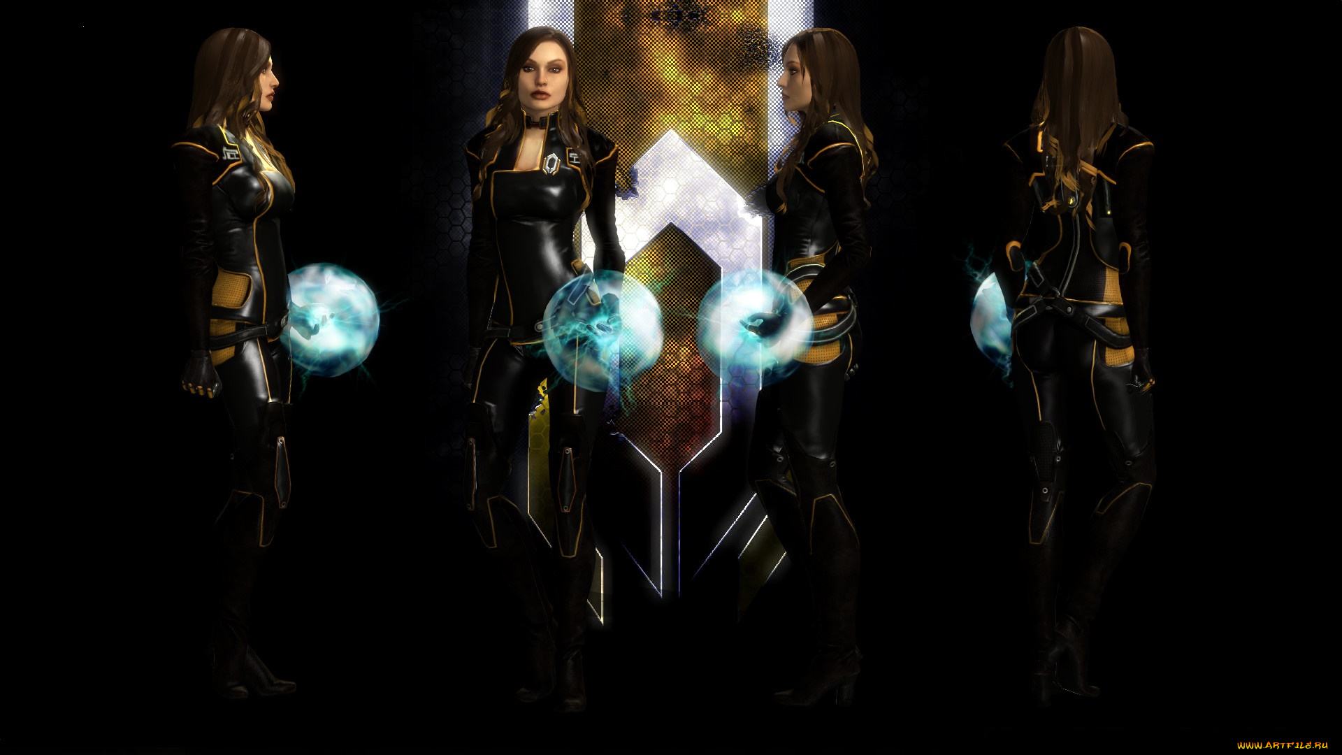 видео, игры, mass, effect, -, occitania, , dae, hyun, and, cassius, персонажи