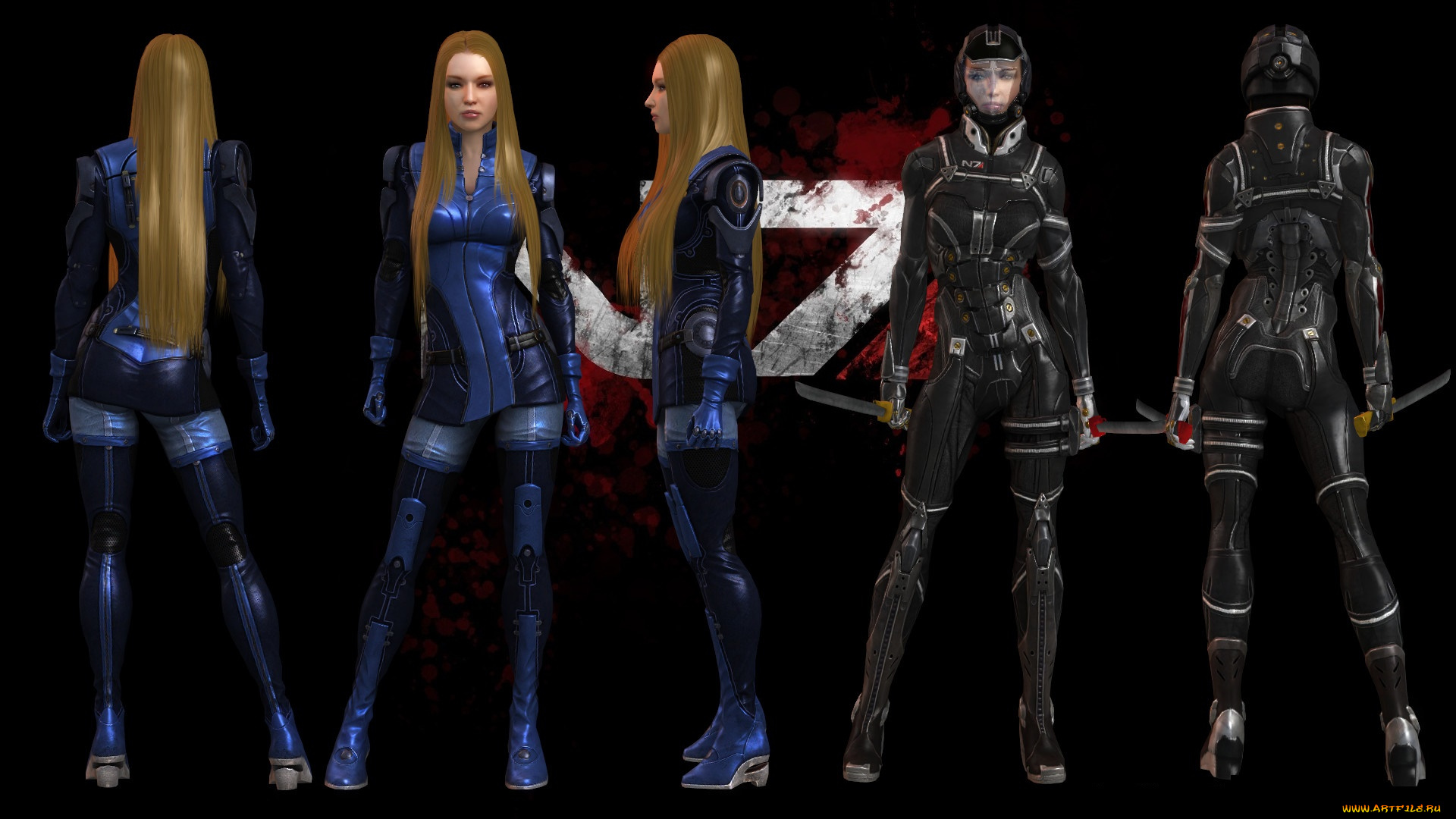 видео, игры, mass, effect, -, occitania, , dae, hyun, and, cassius, персонажи