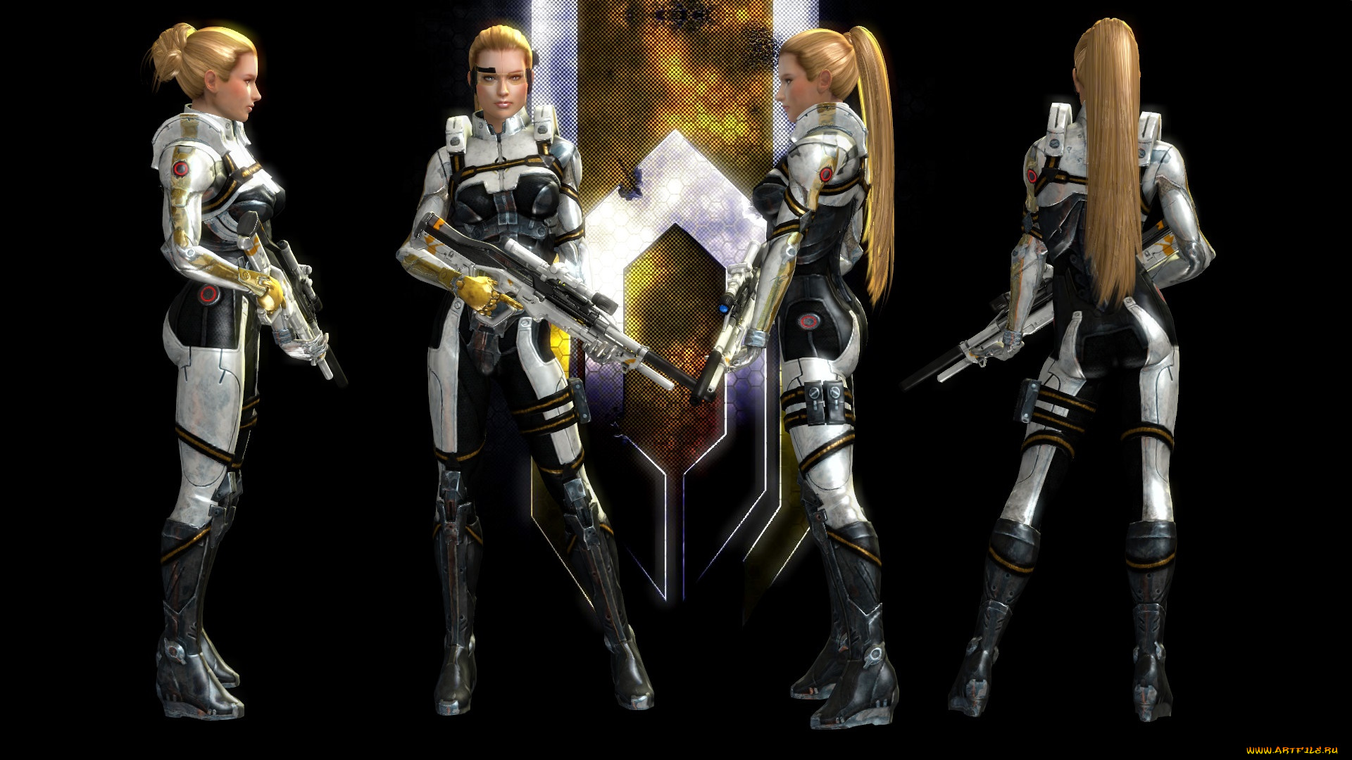 видео, игры, mass, effect, -, occitania, , dae, hyun, and, cassius, персонажи