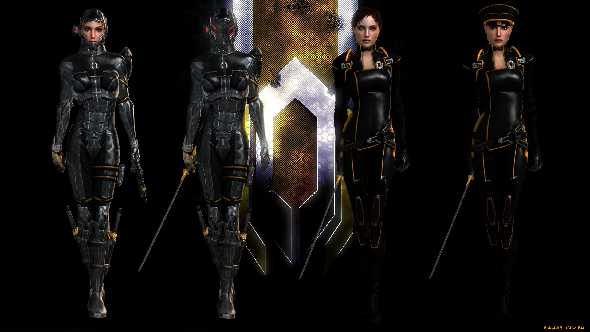 видео, игры, mass, effect, -, occitania, , dae, hyun, and, cassius, персонажи