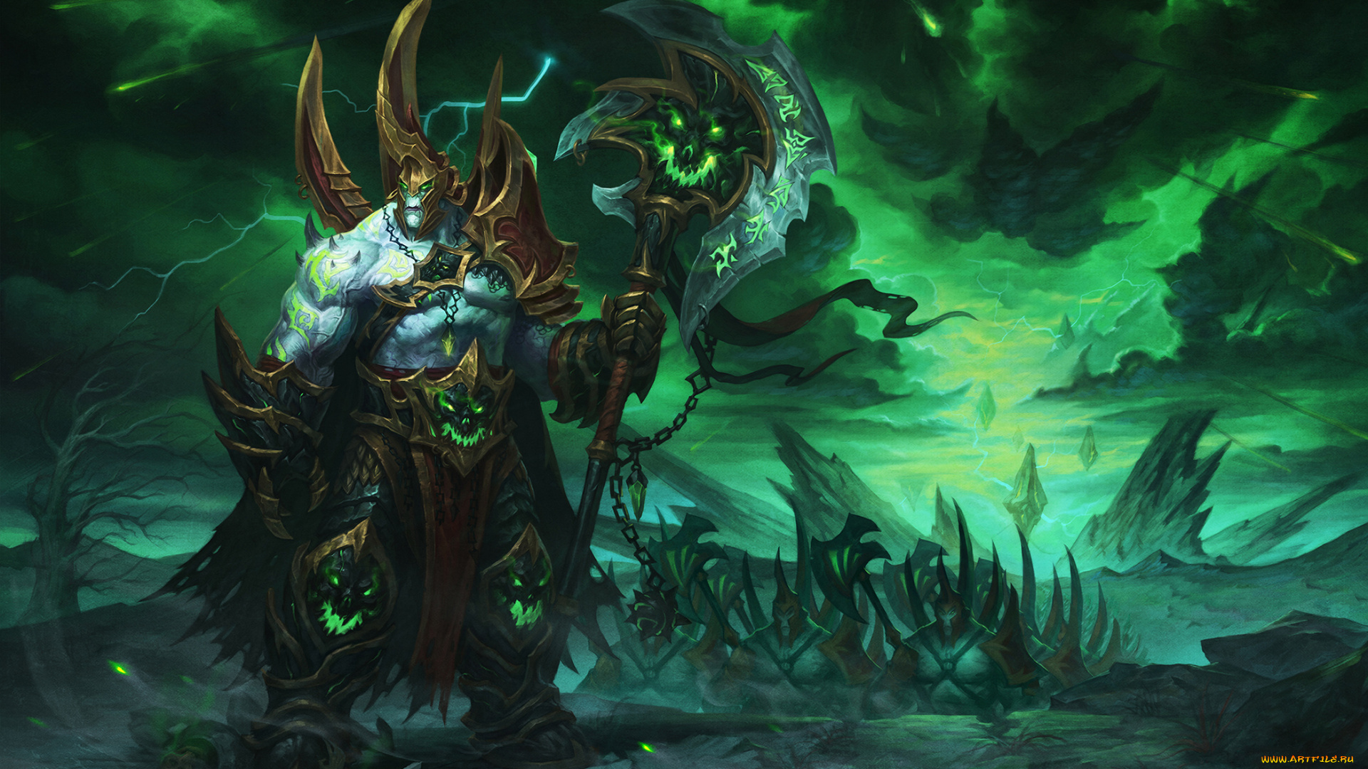 видео, игры, world, of, warcraft, world, of, warcraft, орк, латы, оружие, доспехи