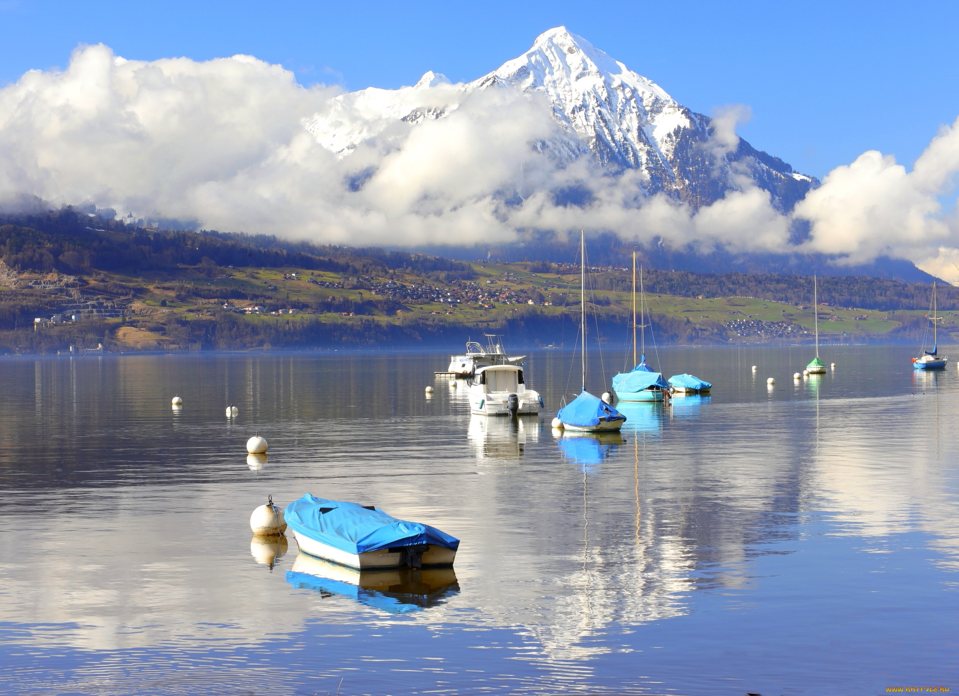 корабли, лодки, , шлюпки, озеро