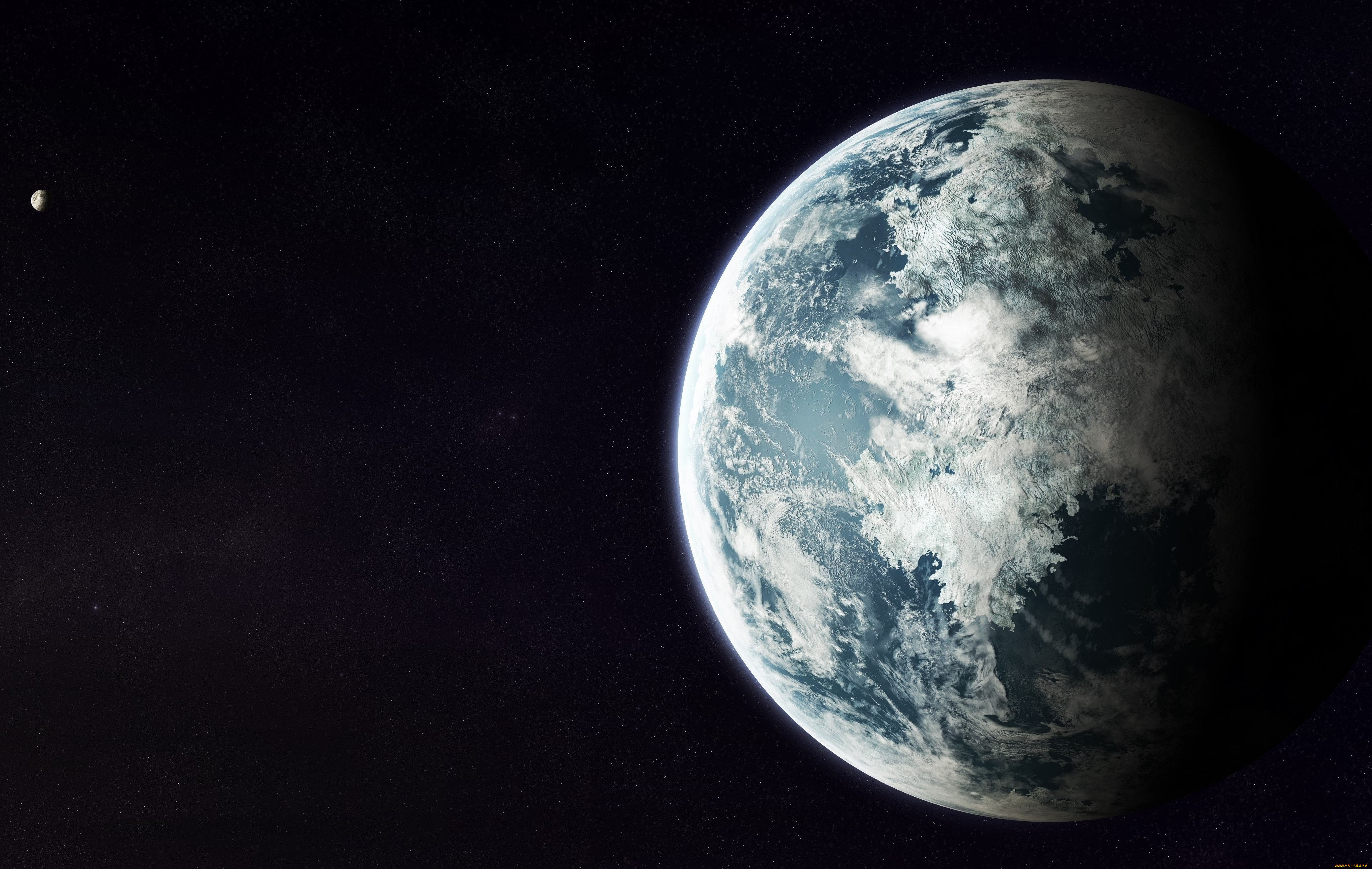 космос, арт, звезды, галактика, вселенная, планеты