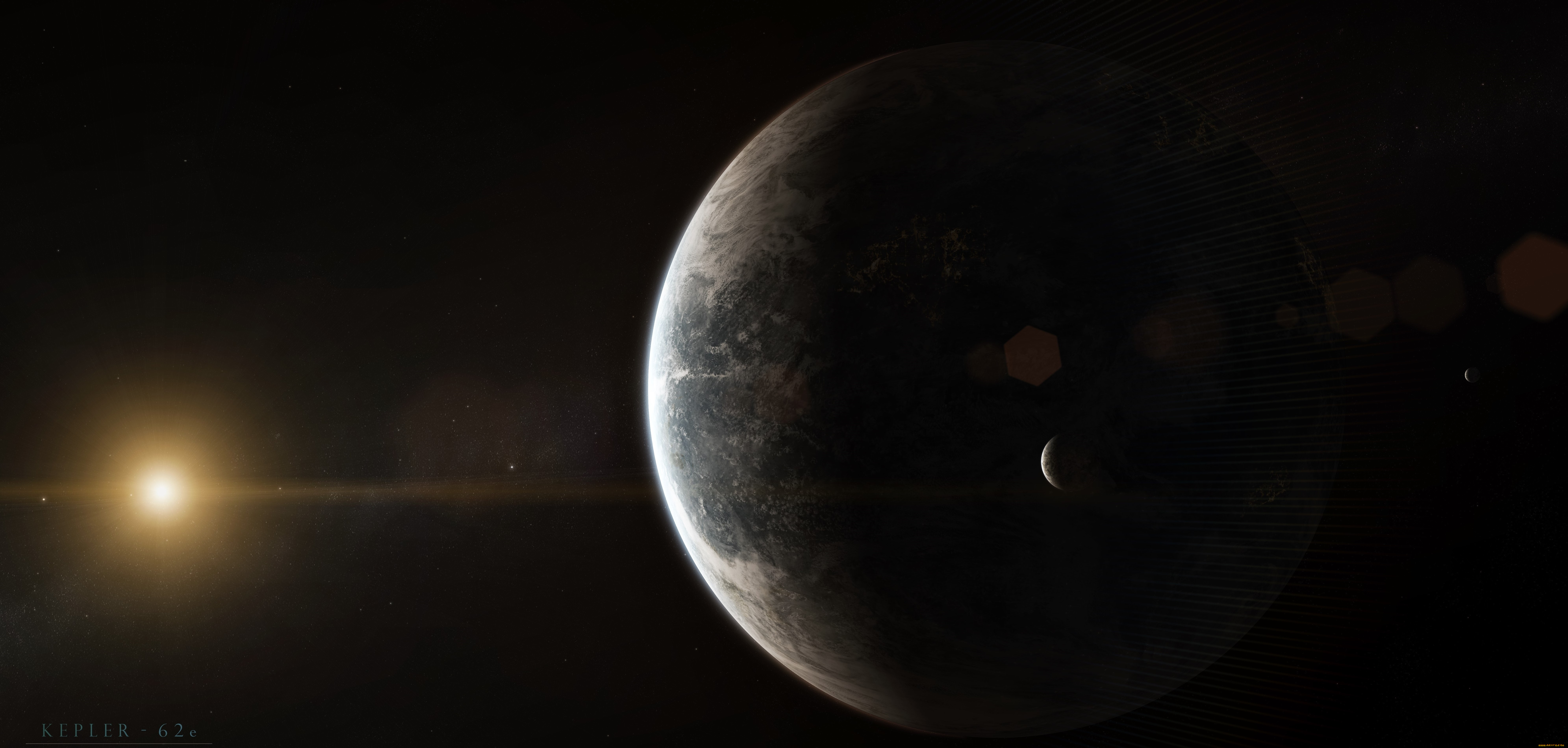 космос, арт, звезды, галактика, планеты, вселенная