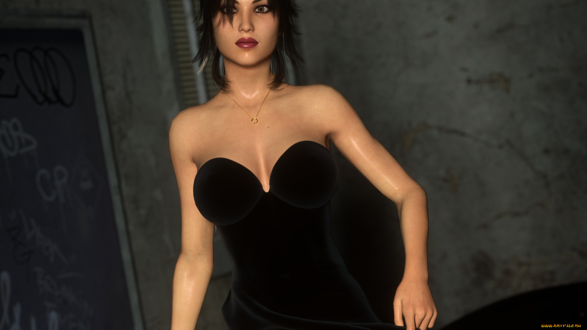 3д, графика, люди, , people, девушка, взгляд, фон