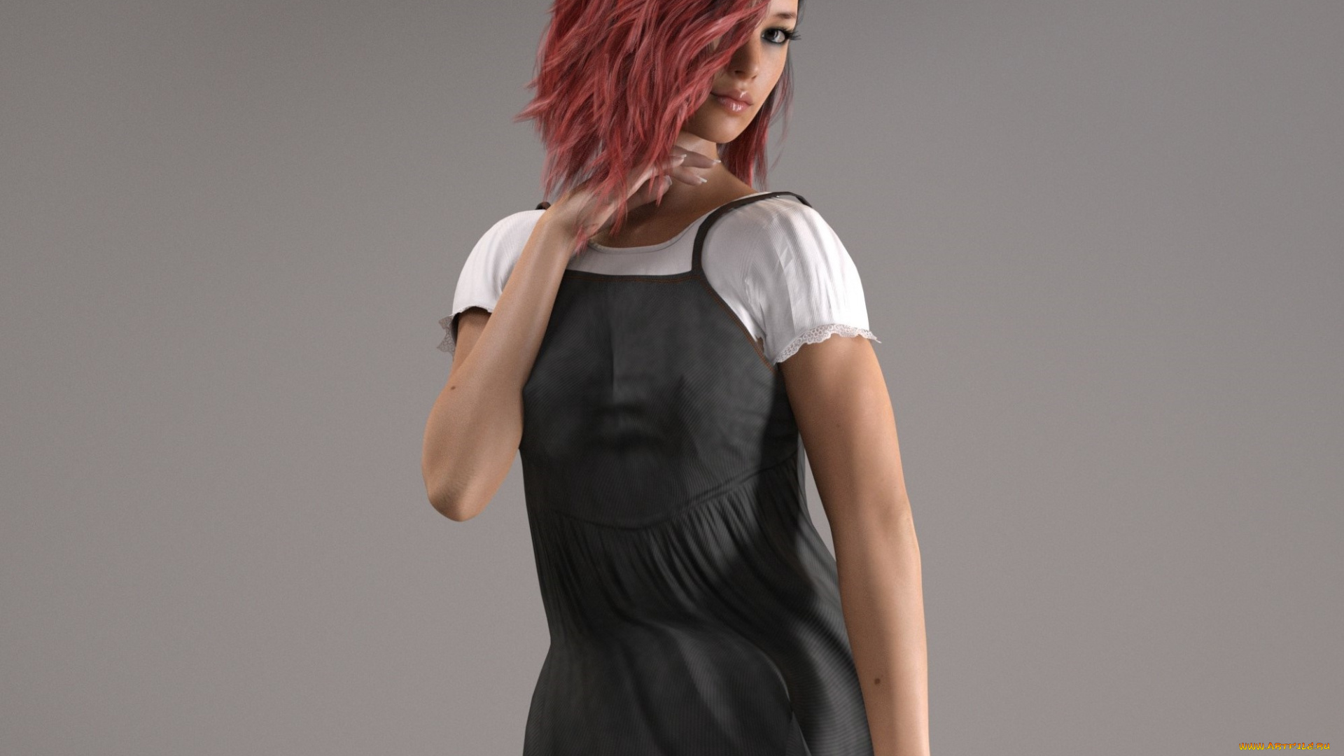 3д, графика, люди, , people, фон, взгляд, девушка