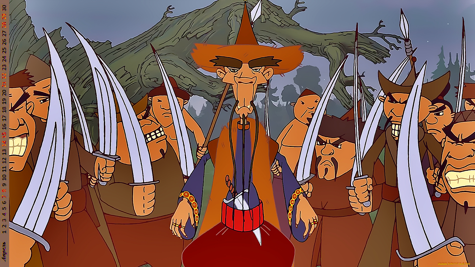 календари, кино, , мультфильмы, оружие, мужчина, взгляд