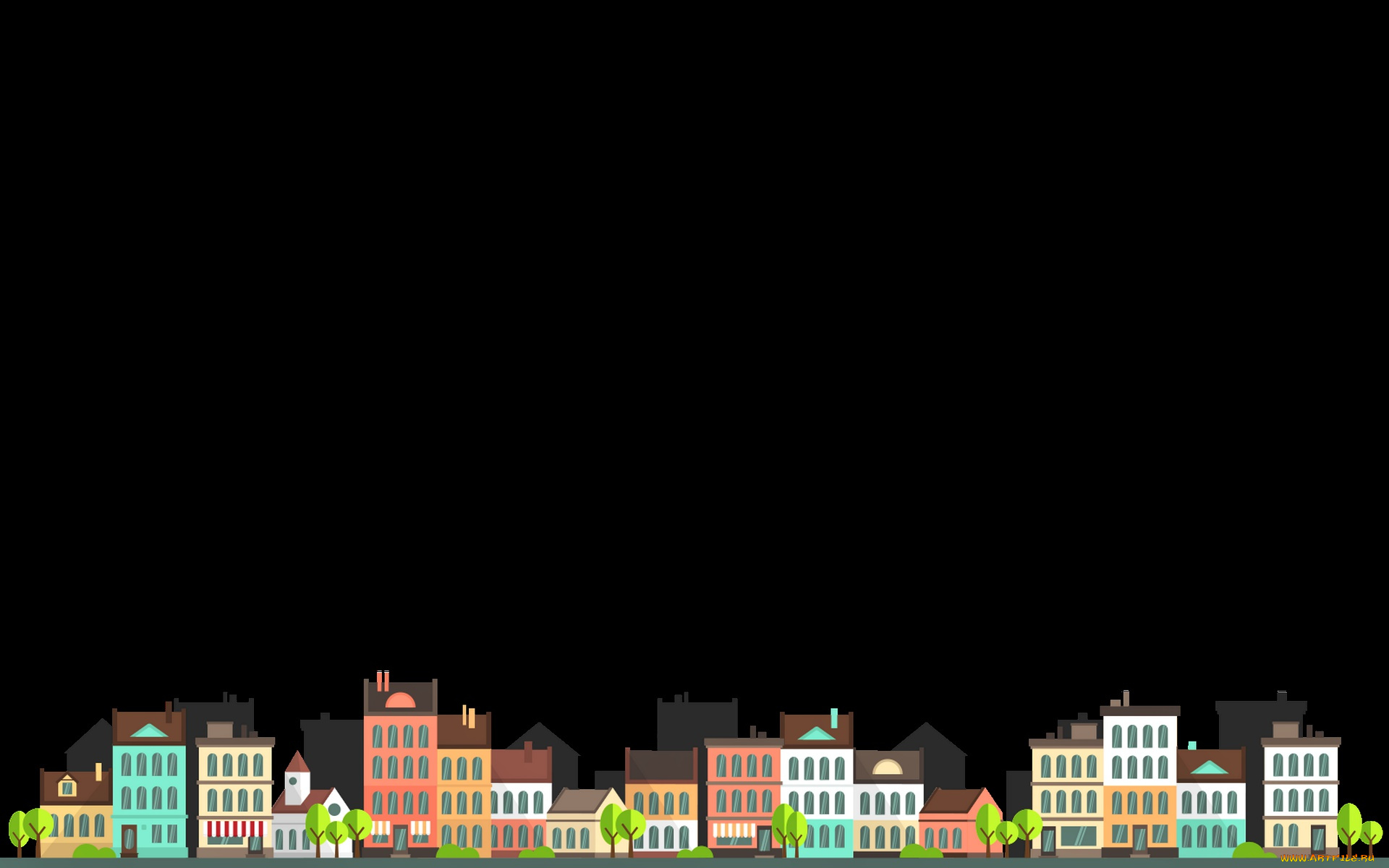 векторная, графика, город, , city, город, фон, дома