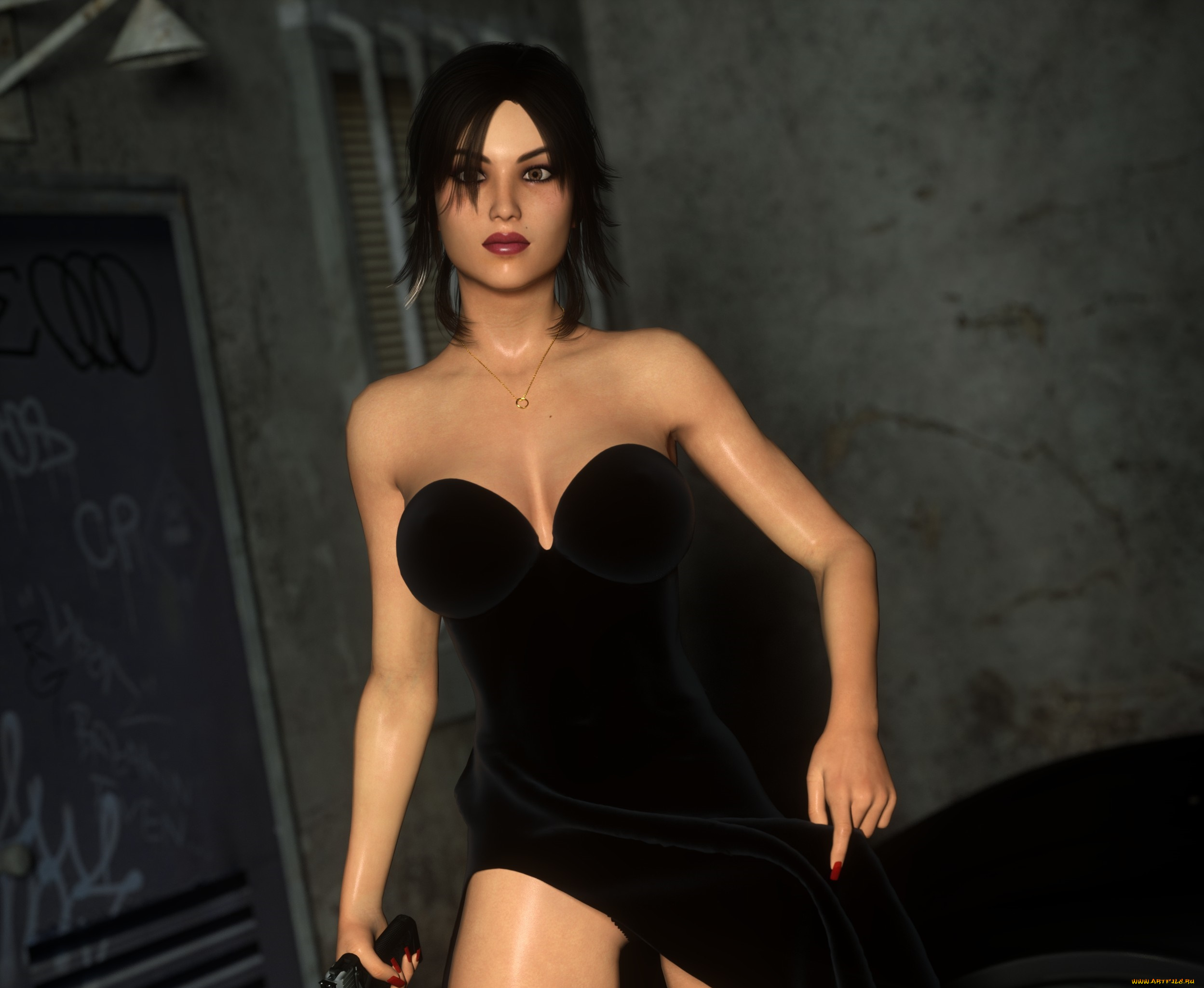 3д, графика, люди, , people, девушка, взгляд, фон