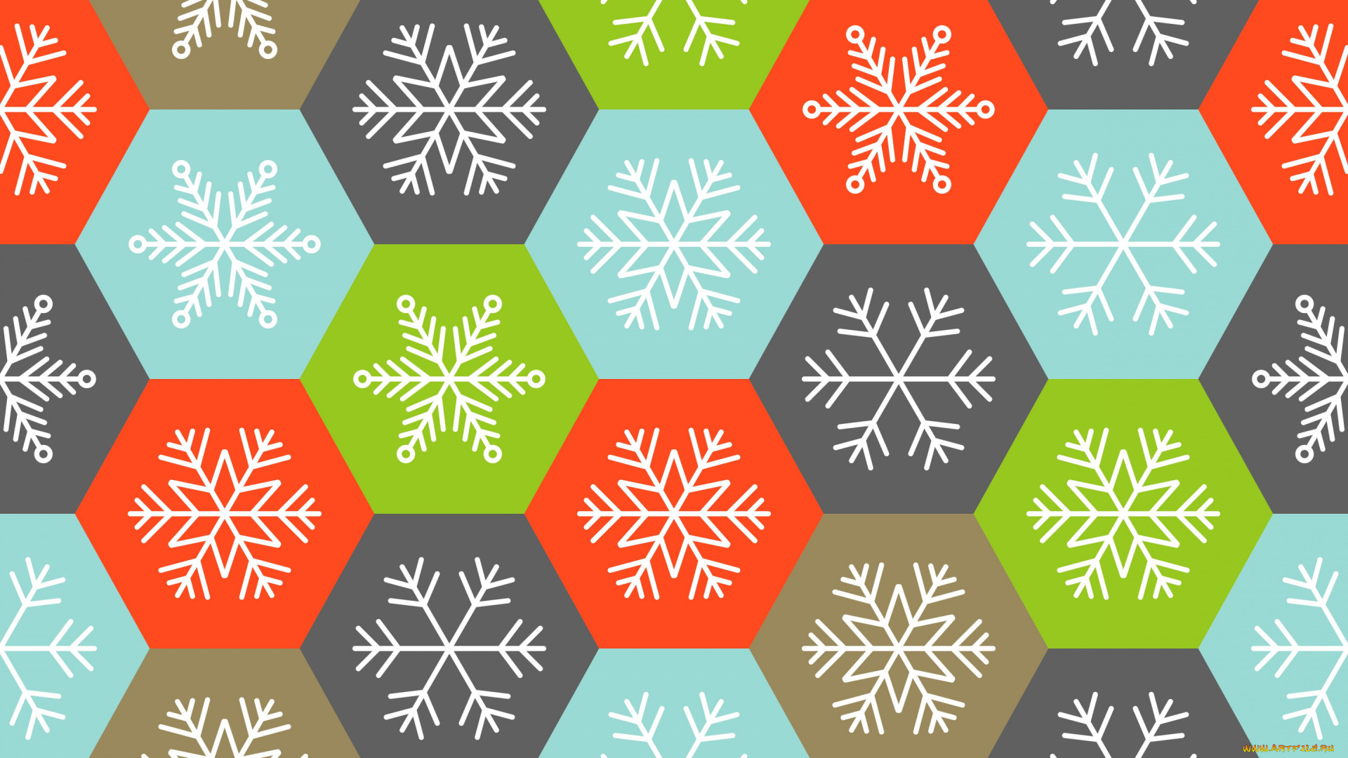 векторная, графика, другое, , other, colorful, фон, снежинки, зима