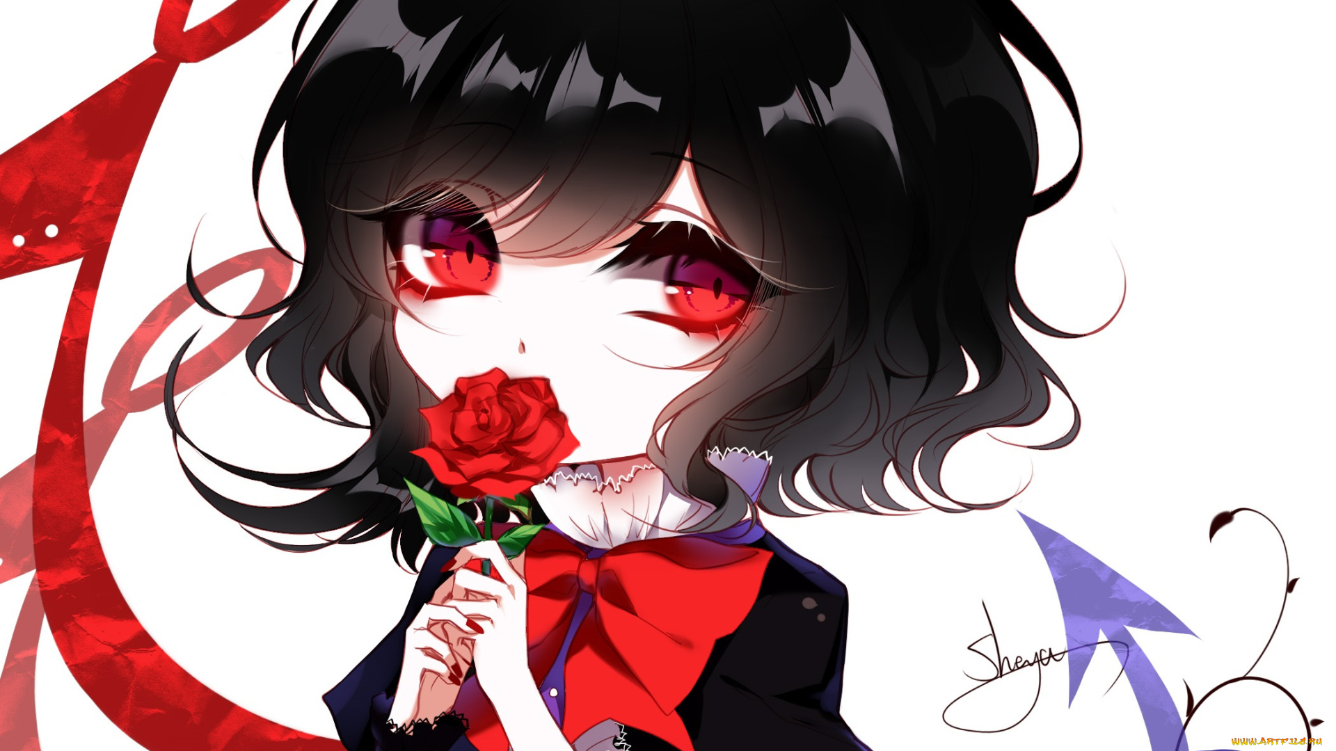 sheya, аниме, touhou, девушка