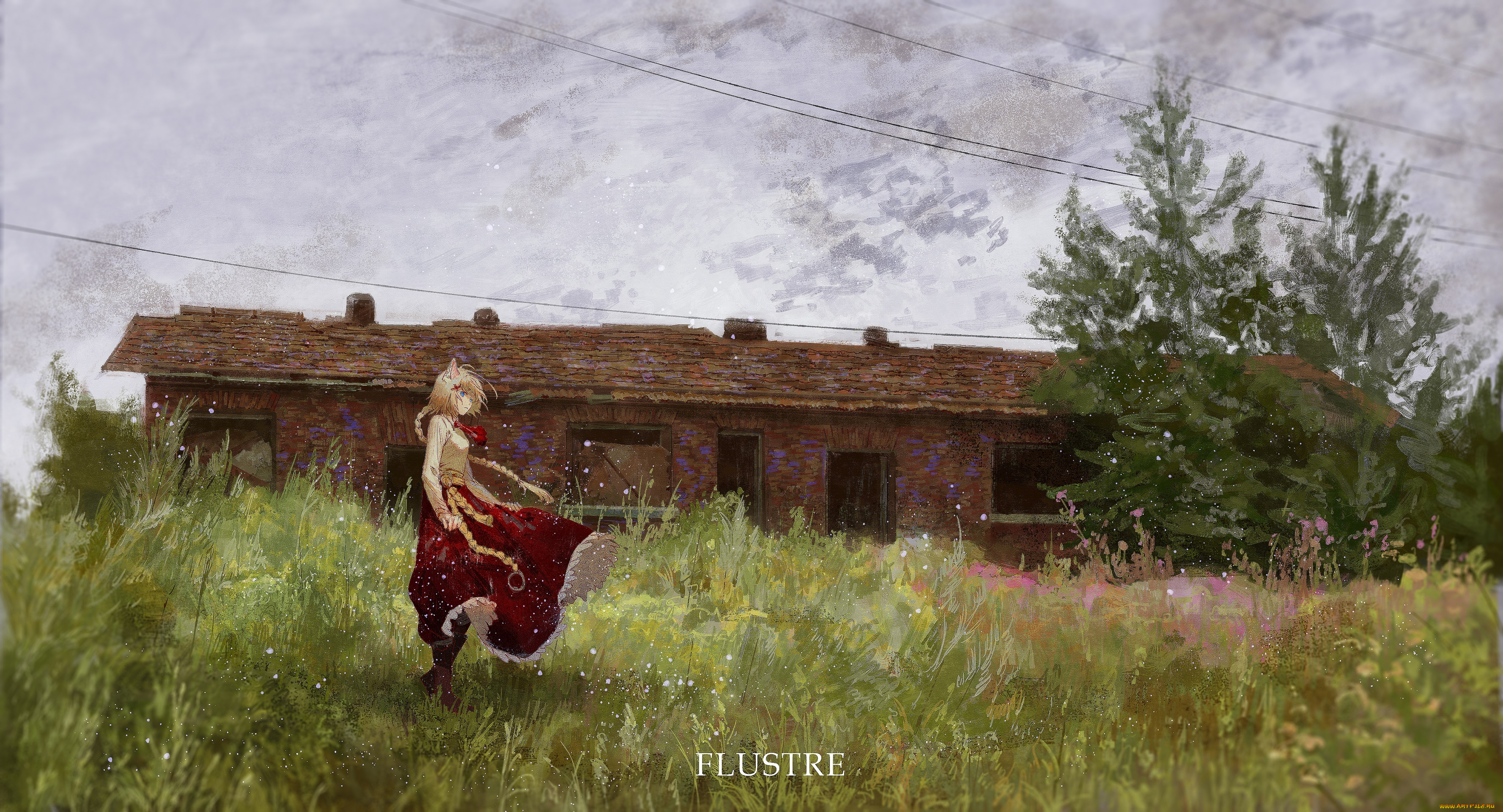 аниме, touhou, девушка