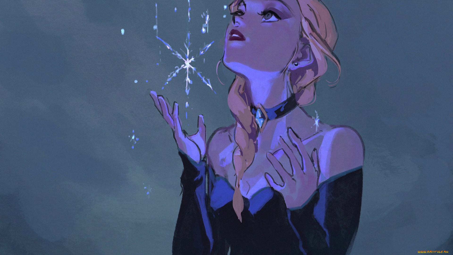 рисованное, кино, , мультфильмы, эльза, снежинка