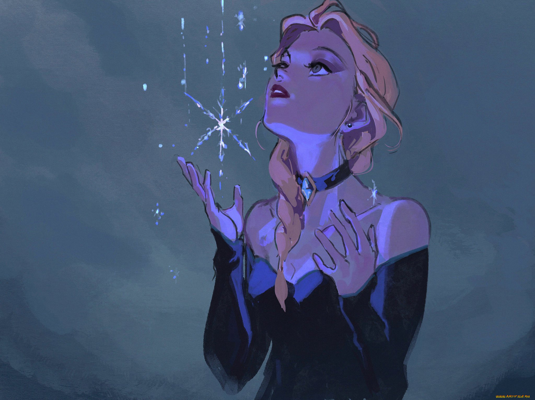 рисованное, кино, , мультфильмы, эльза, снежинка