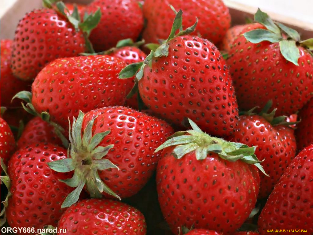 еда, клубника, земляника