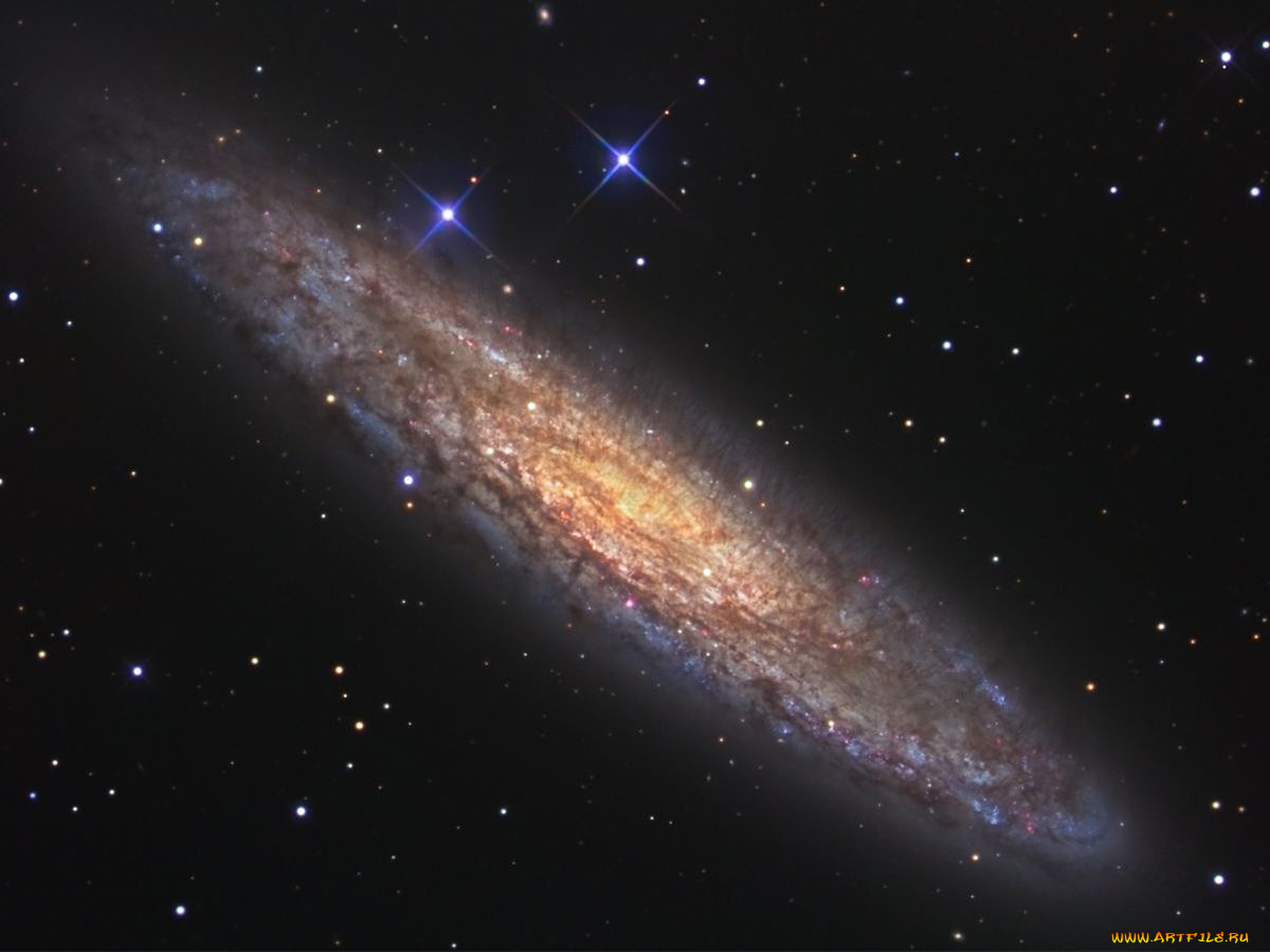 ngc, 253, островная, вселенная, космос, галактики, туманности