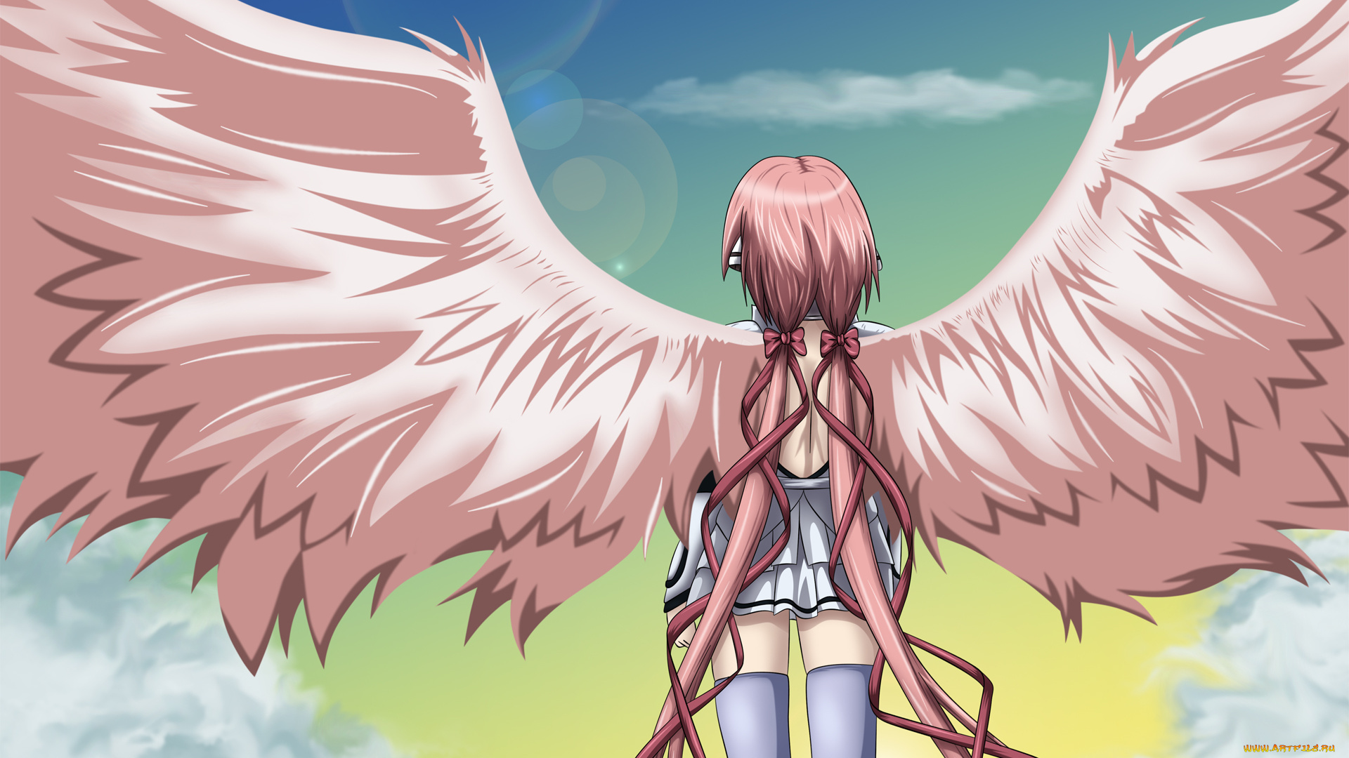 аниме, sora, no, otoshimono