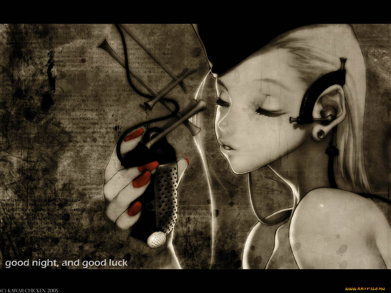 hyung, tae, kim, аниме, headphones, instrumental