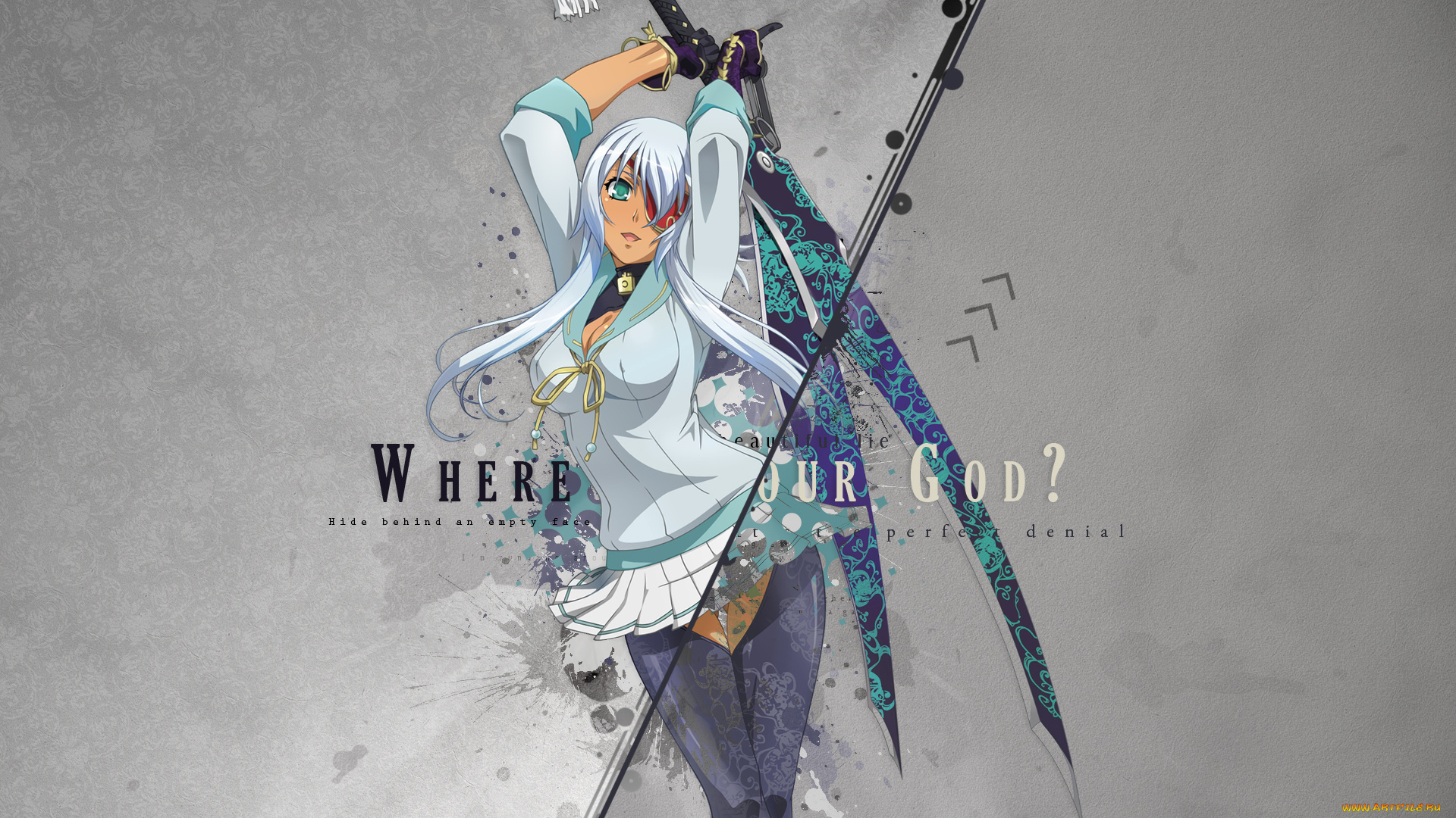 hyakka, ryouran, samurai, girls, аниме