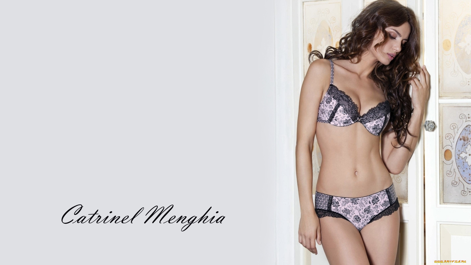 Catrinel, Menghia, девушки, lingerie