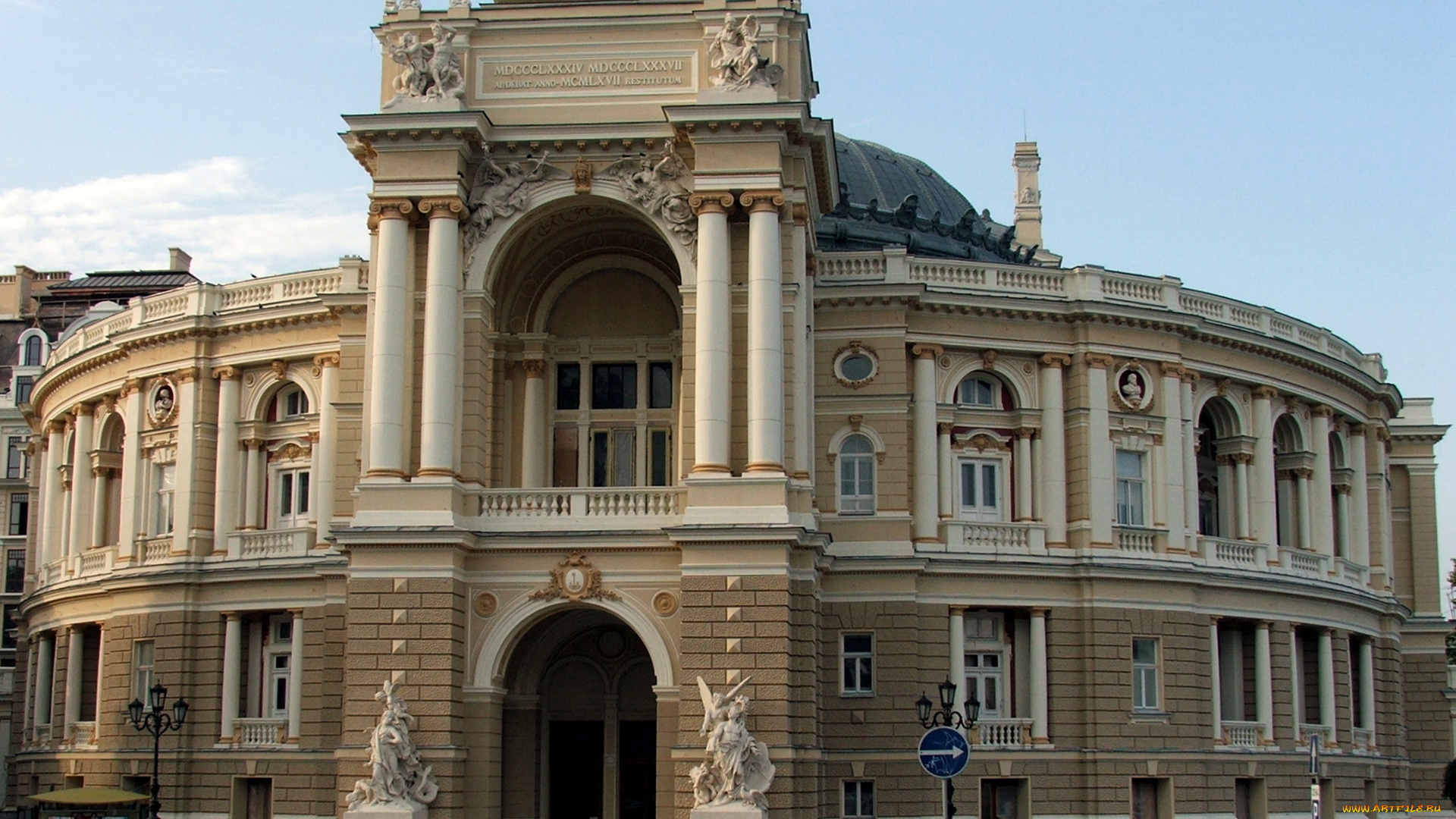 города, здания, дома, одесса, оперный, театр