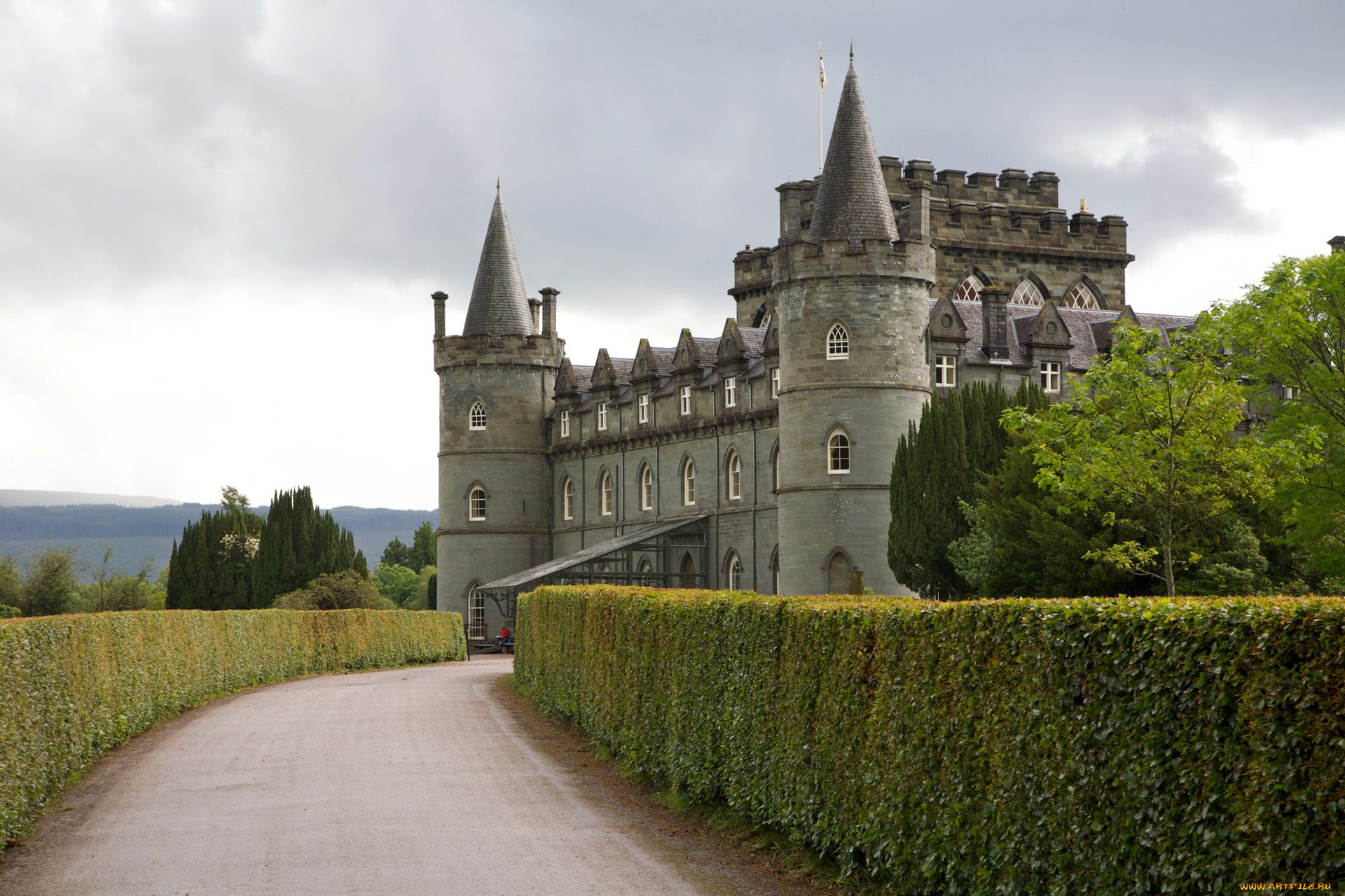 города, дворцы, замки, крепости, scotland, inveraray, castle