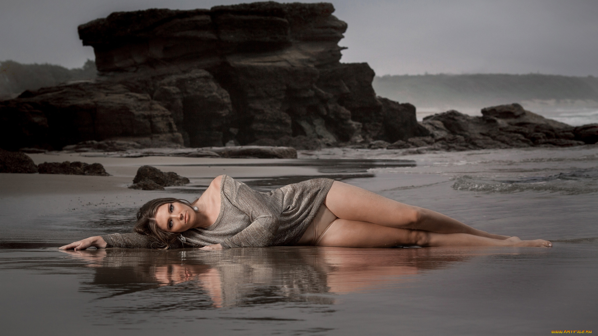 -Unsort, Брюнетки, Шатенки, девушки, unsort, брюнетки, шатенки, пляж, вода