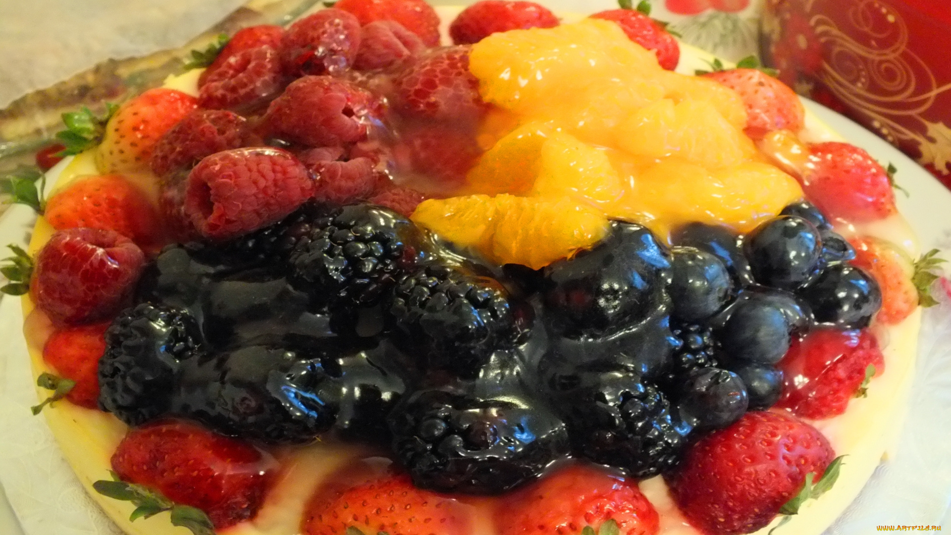 еда, мороженое, десерты, малина, ежевика, клубника