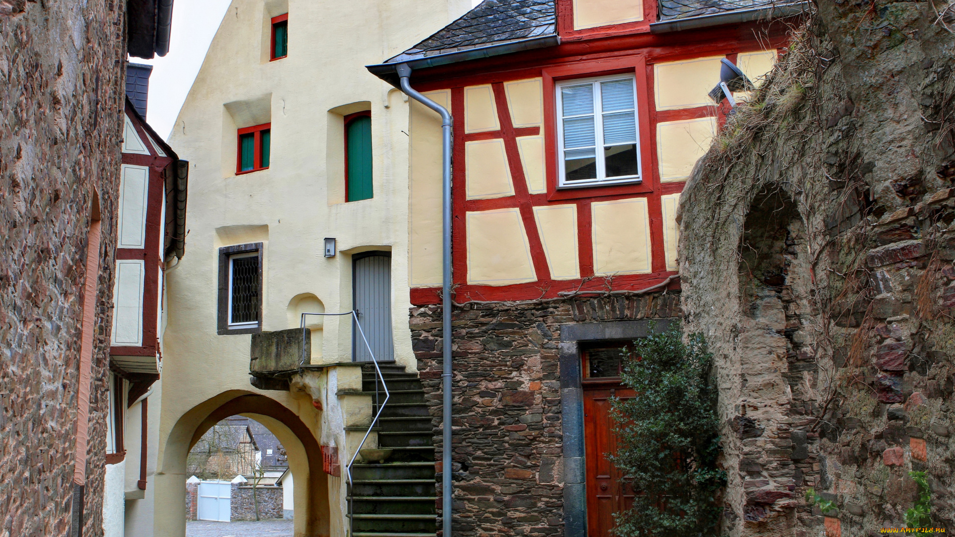 германия, бруттиг, фанкель, города, улицы, площади, набережные, дома, улица