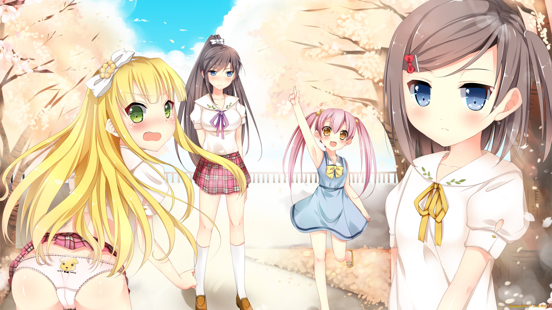 henneko, аниме, tsukiko, asuza, tsukushi, emanuela