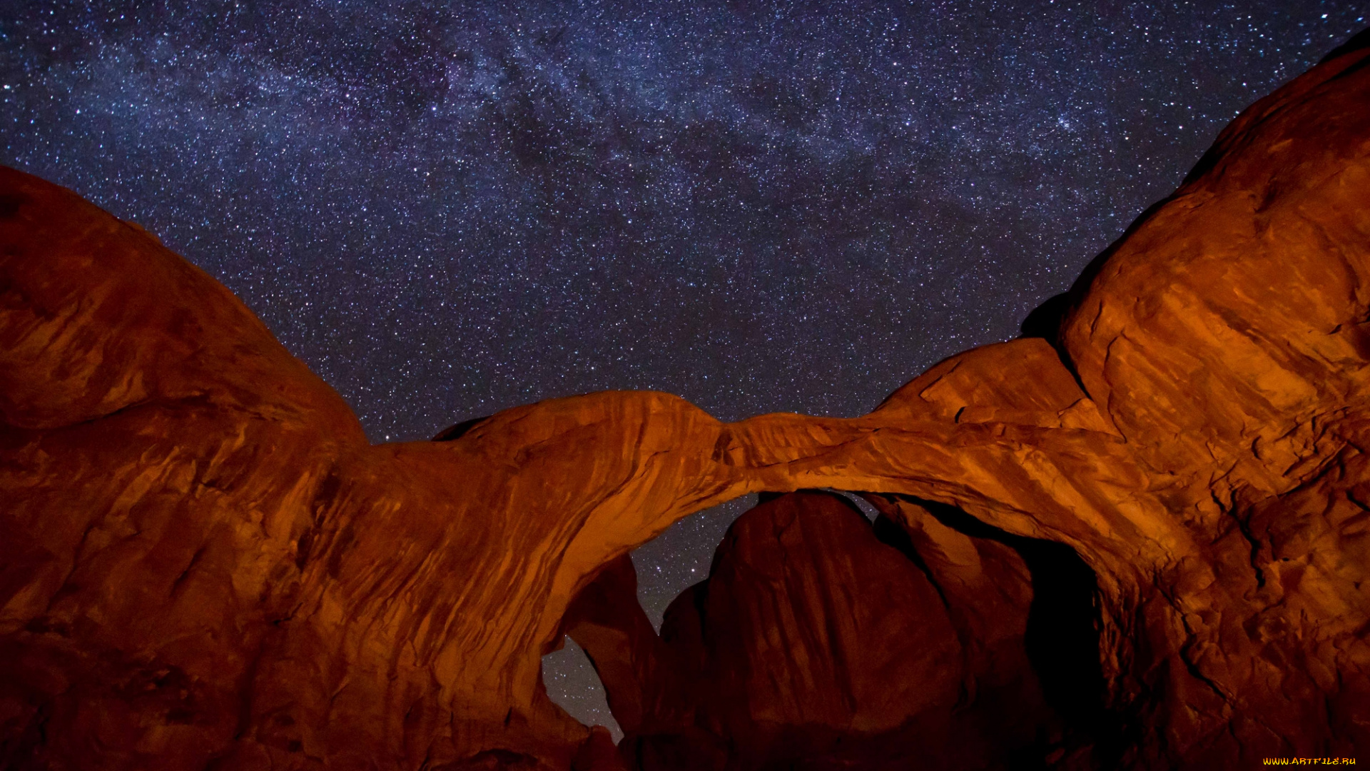 космос, звезды, созвездия, ночь, природа, горы