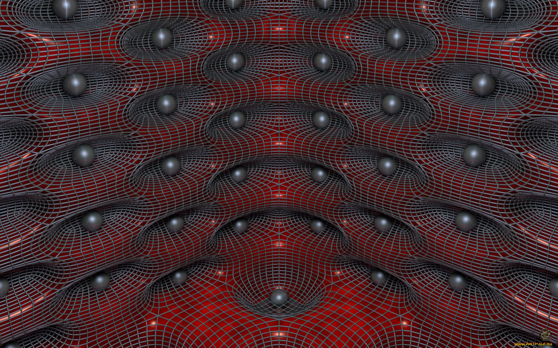 3д, графика, abstract, абстракции, шары, линии