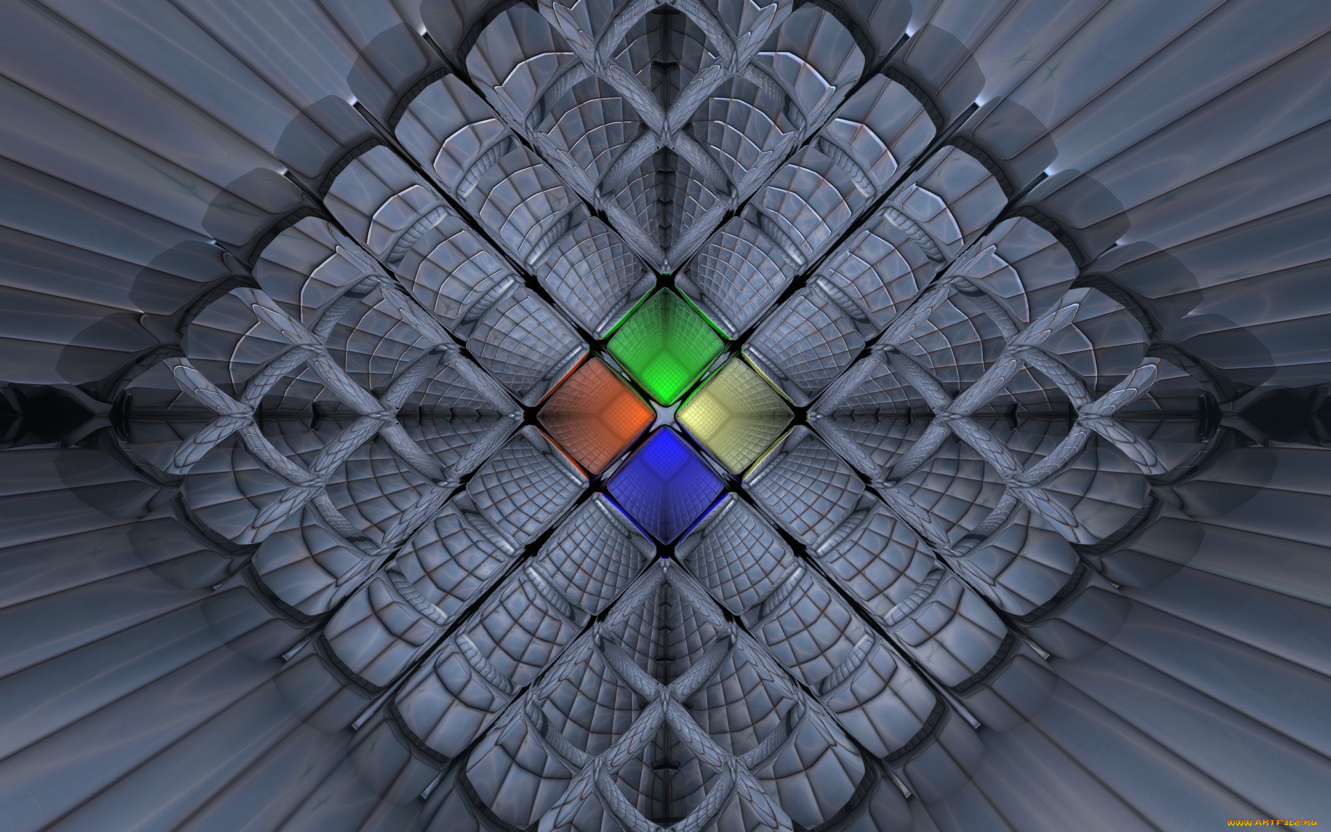 3д, графика, fractal, фракталы, цвета, узор, фон