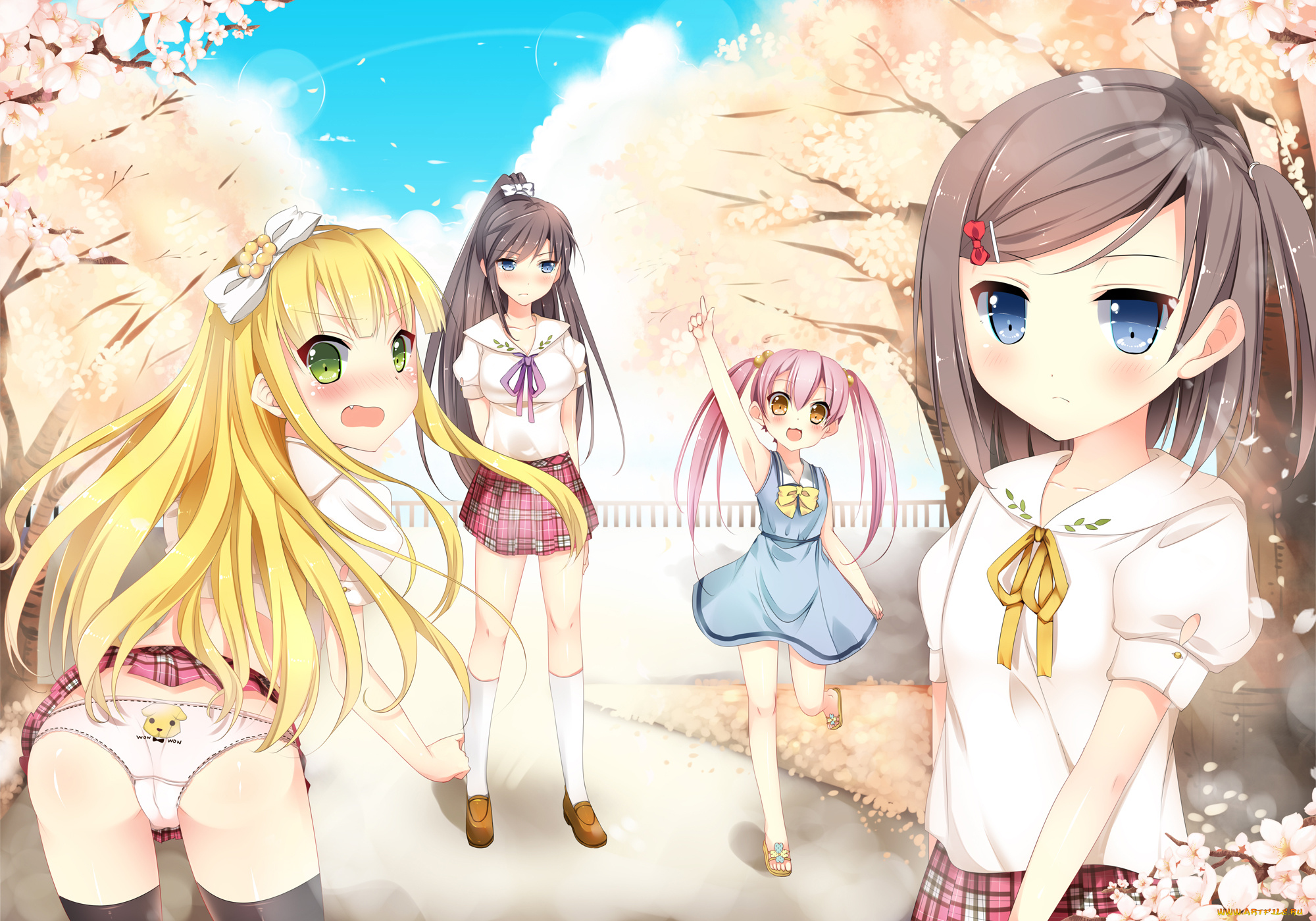henneko, аниме, tsukiko, asuza, tsukushi, emanuela