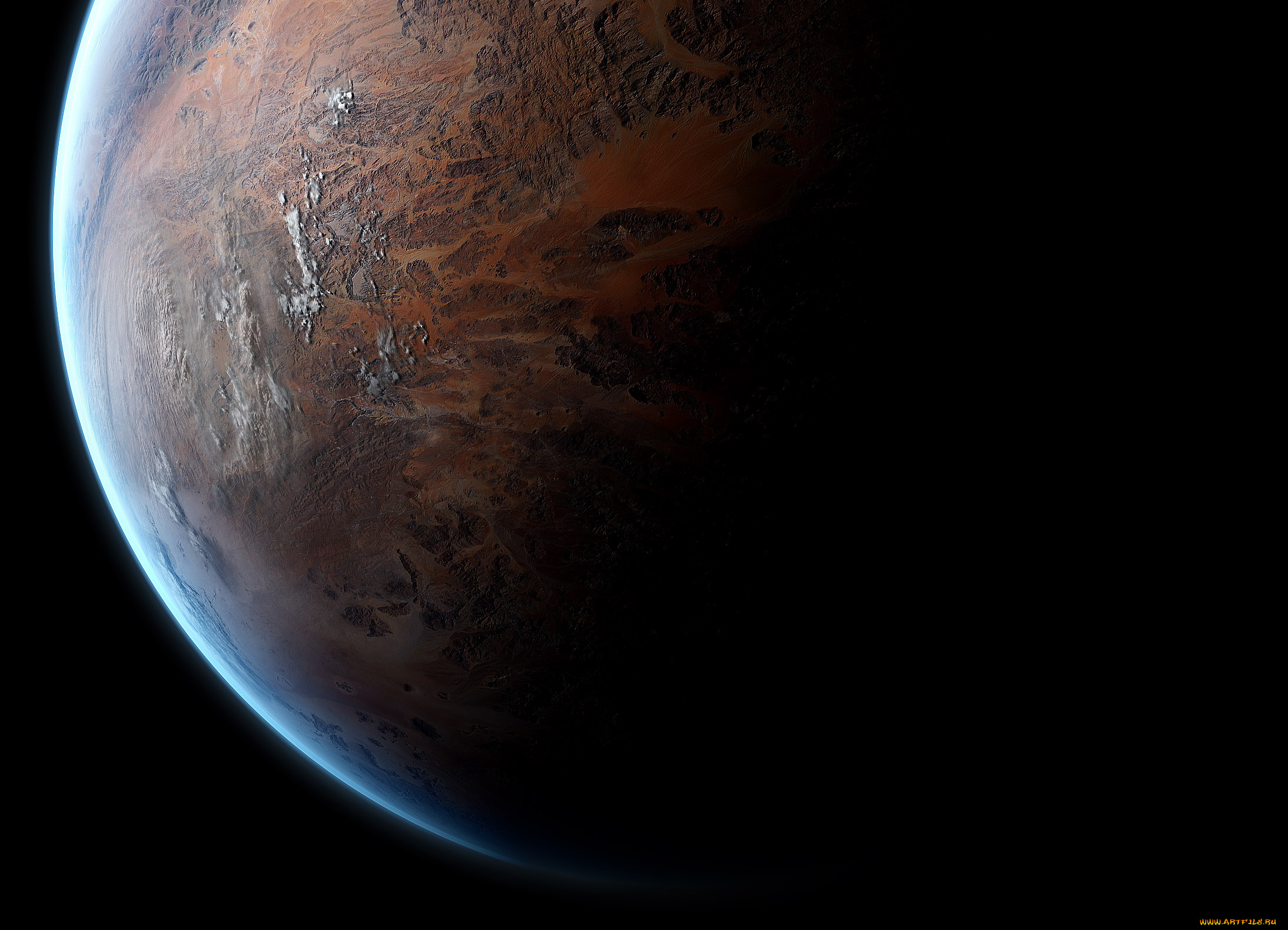 космос, арт, девушка