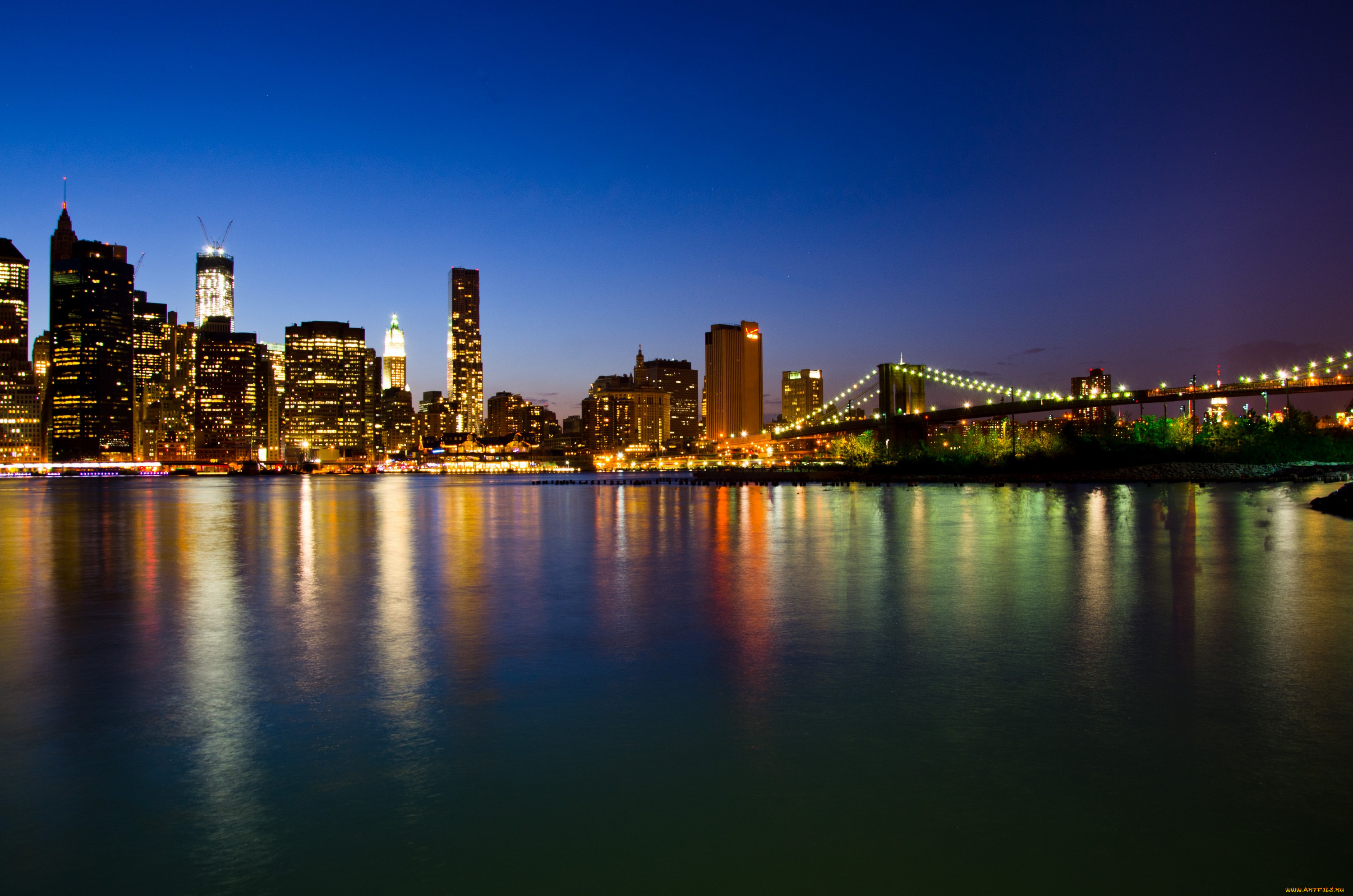 города, нью, йорк, сша, manhattan