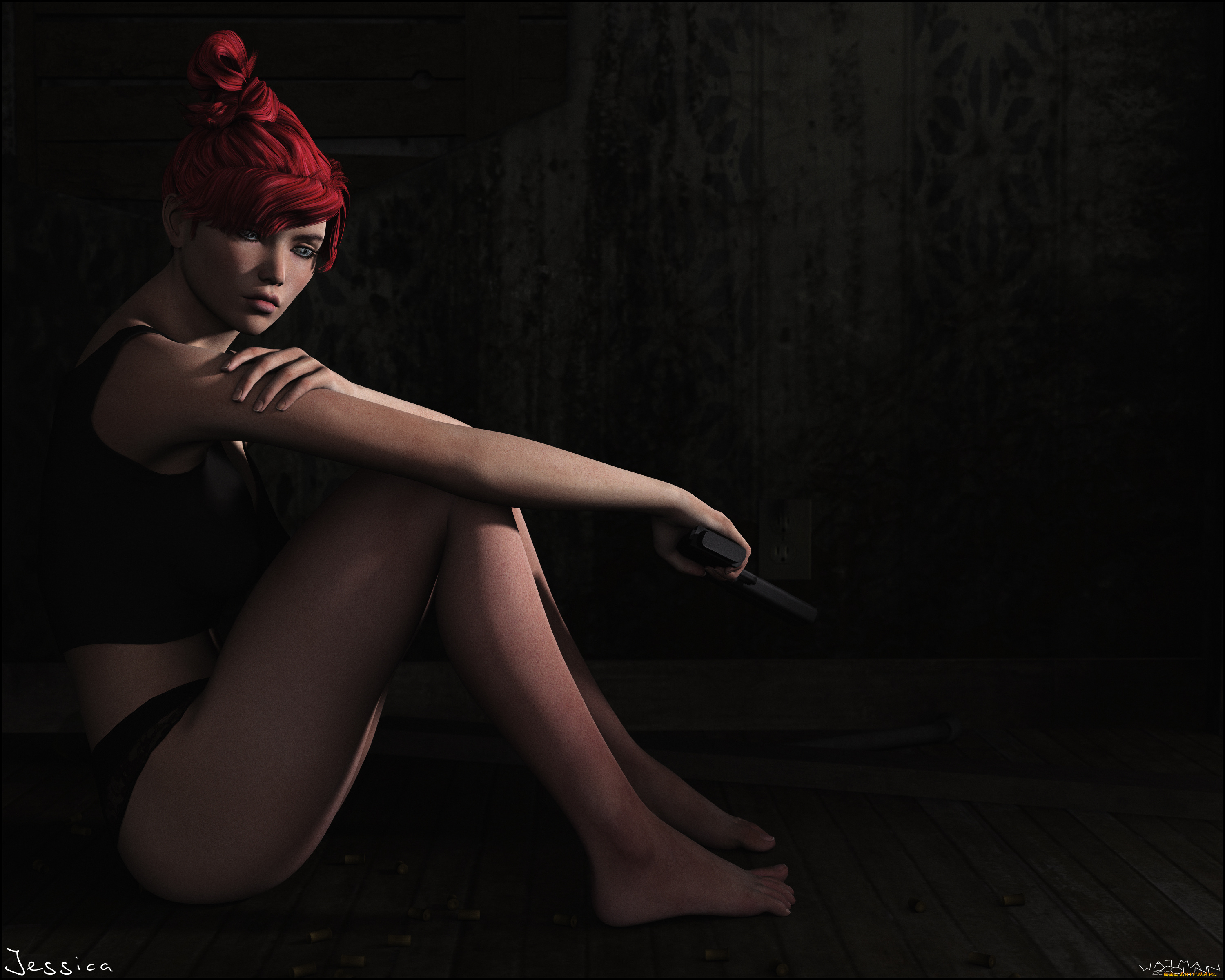 3д, графика, people, люди, девушка, фон